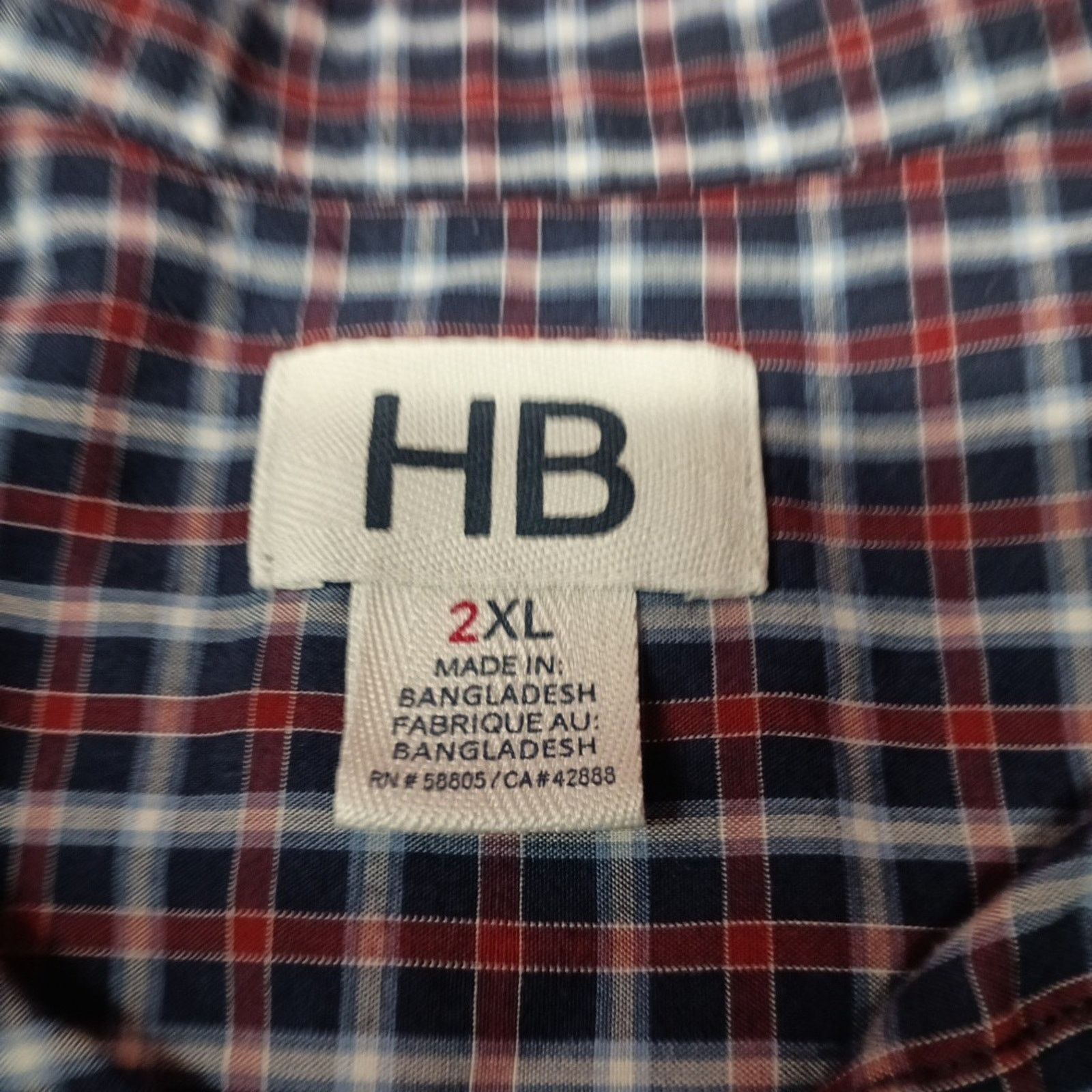 Other Harbor Bay Shirt Men's 2XL Multicolor Plaid Cotton Blend Size US XXL / EU 58 / 5 - 4 Thumbnail