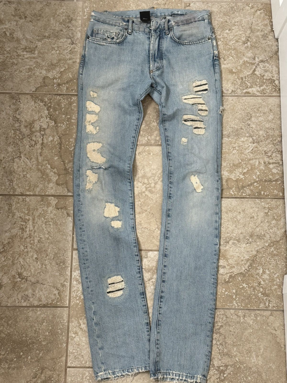 Dior Dior homme ss06 crash denim Size US 28 / EU 44 - 1 Thumbnail