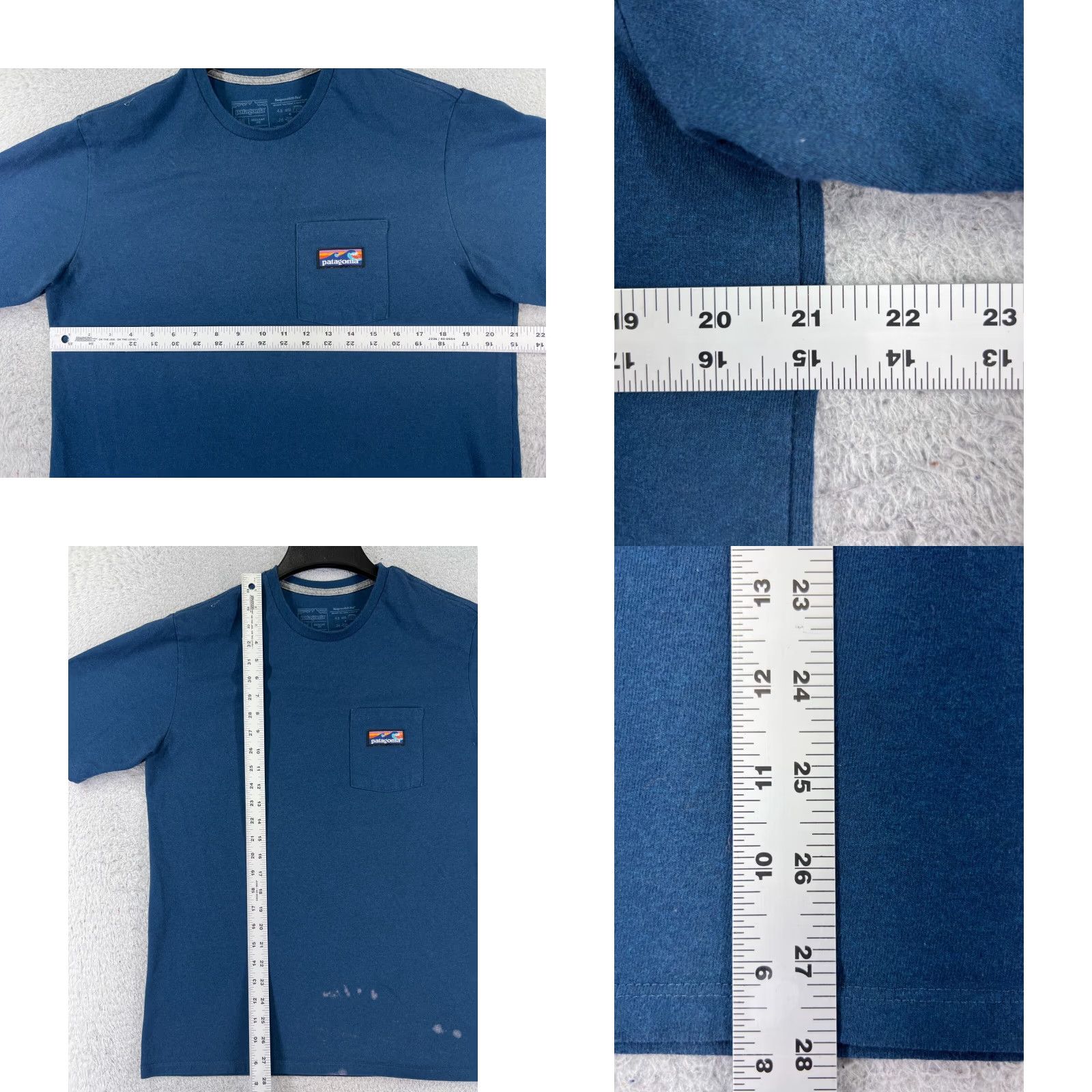 Patagonia Patagonia Shirt Men Medium Blue Short Sleeve Crew Neck Cotton Jersey Logo T-Shirt USA All Seasons Mens Size US M / EU 48-50 / 2 - 8 Thumbnail