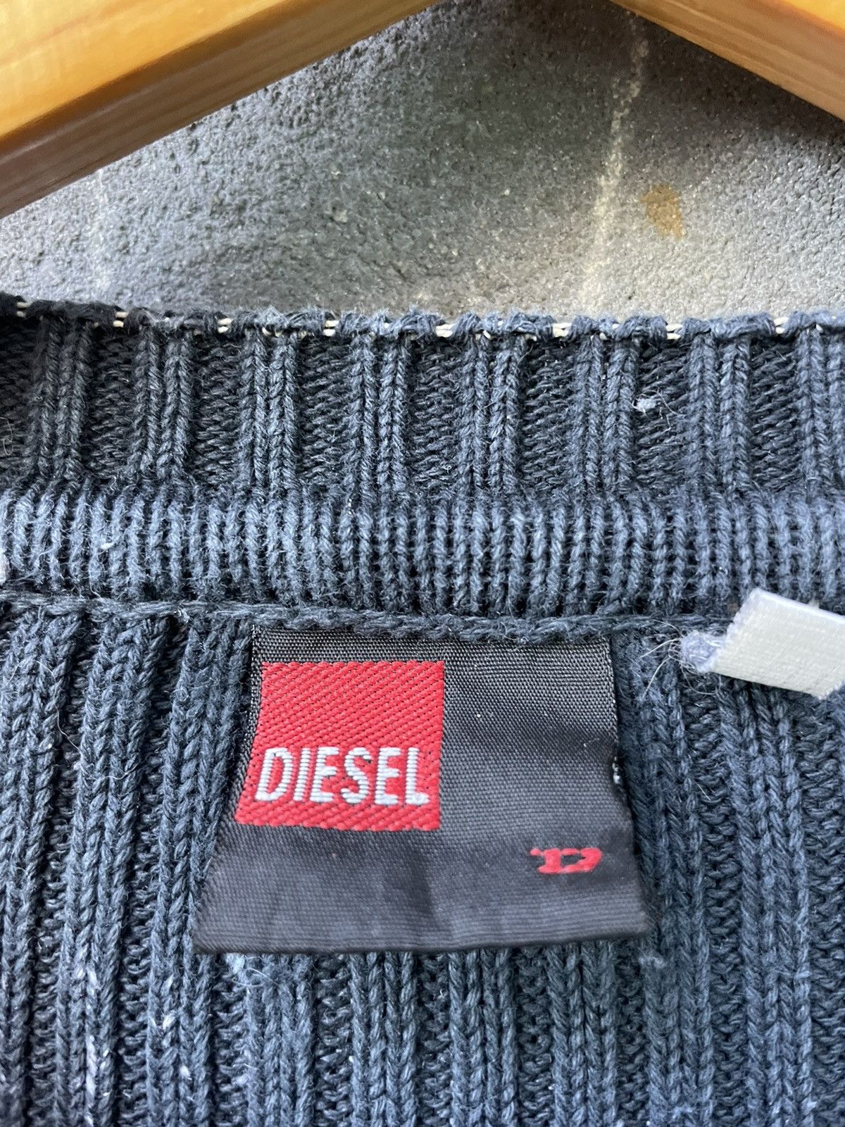 Diesel Diesel Ribbed Knit Sweater Vintage Size US XL / EU 56 / 4 - 9 Thumbnail