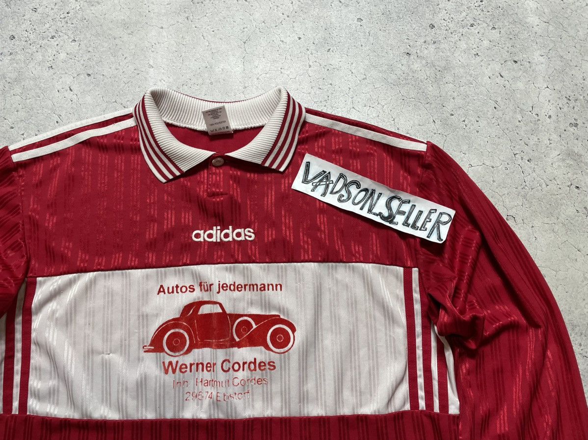 Adidas Vintage 90s Retro Adidas #11 Football Longsleeve Jersey Size US XL / EU 56 / 4 - 5 Thumbnail