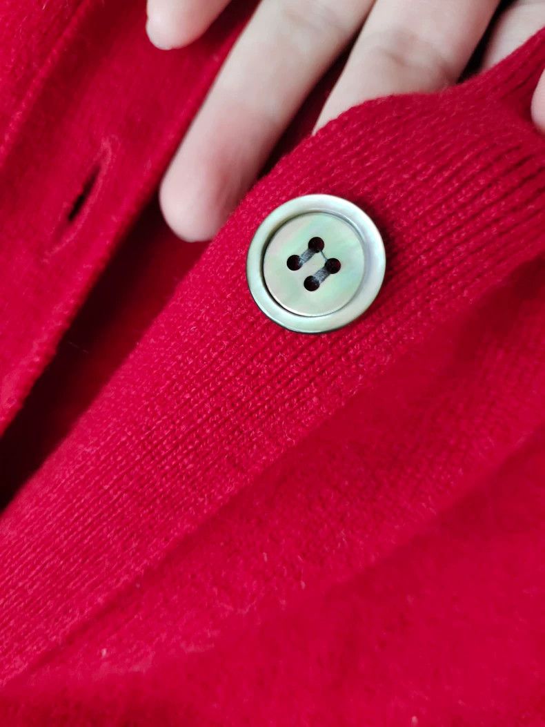 Comme des Garcons Comme Des Garcons Red classic knitted sweater cardigan 2504 Size US M / EU 48-50 / 2 - 4 Thumbnail