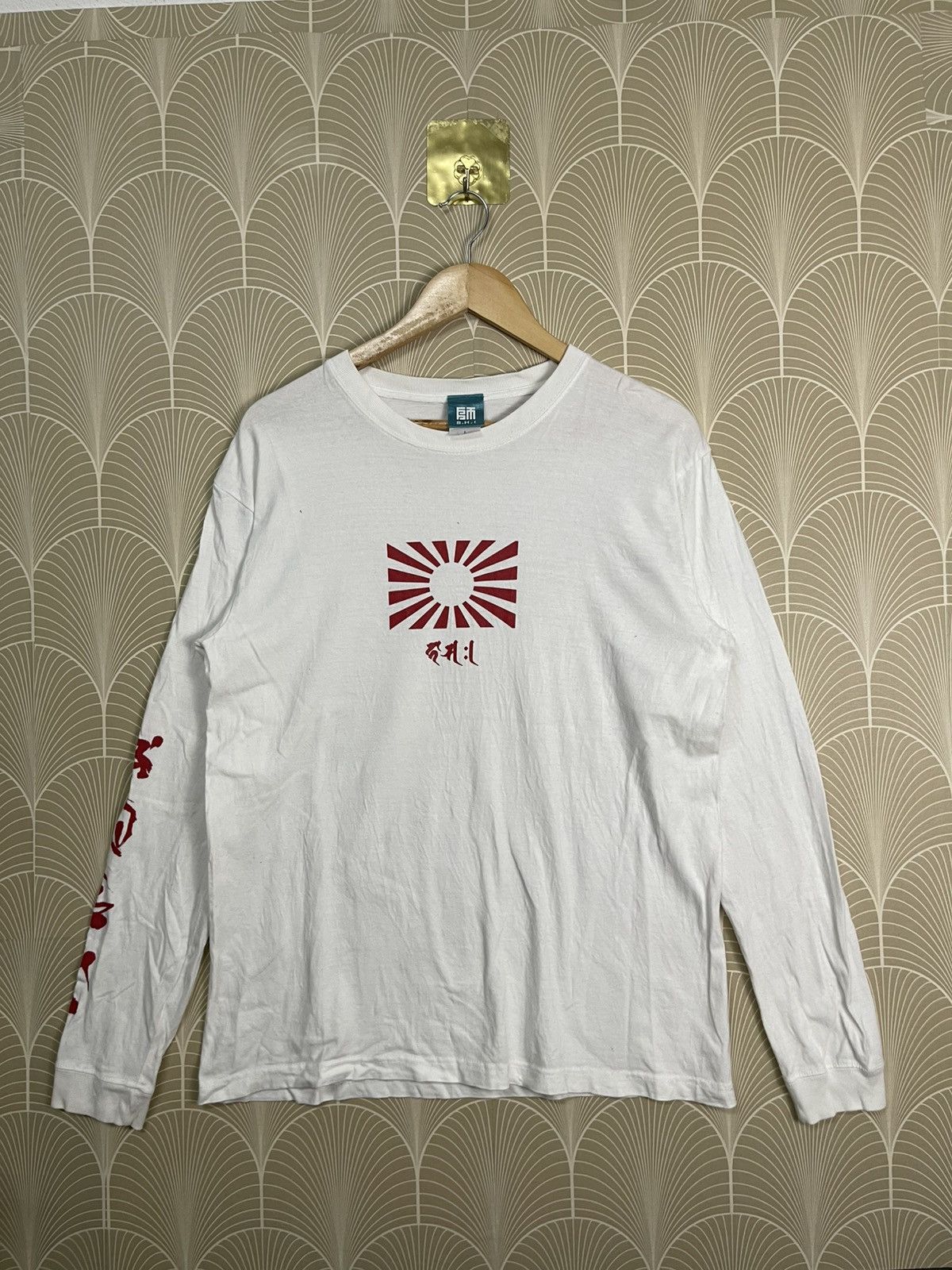 Japanese Brand × Vintage VINTAGE JAPANESE FLAG TEES RARE DESIGN Size US L / EU 52-54 / 3 - 2 Thumbnail