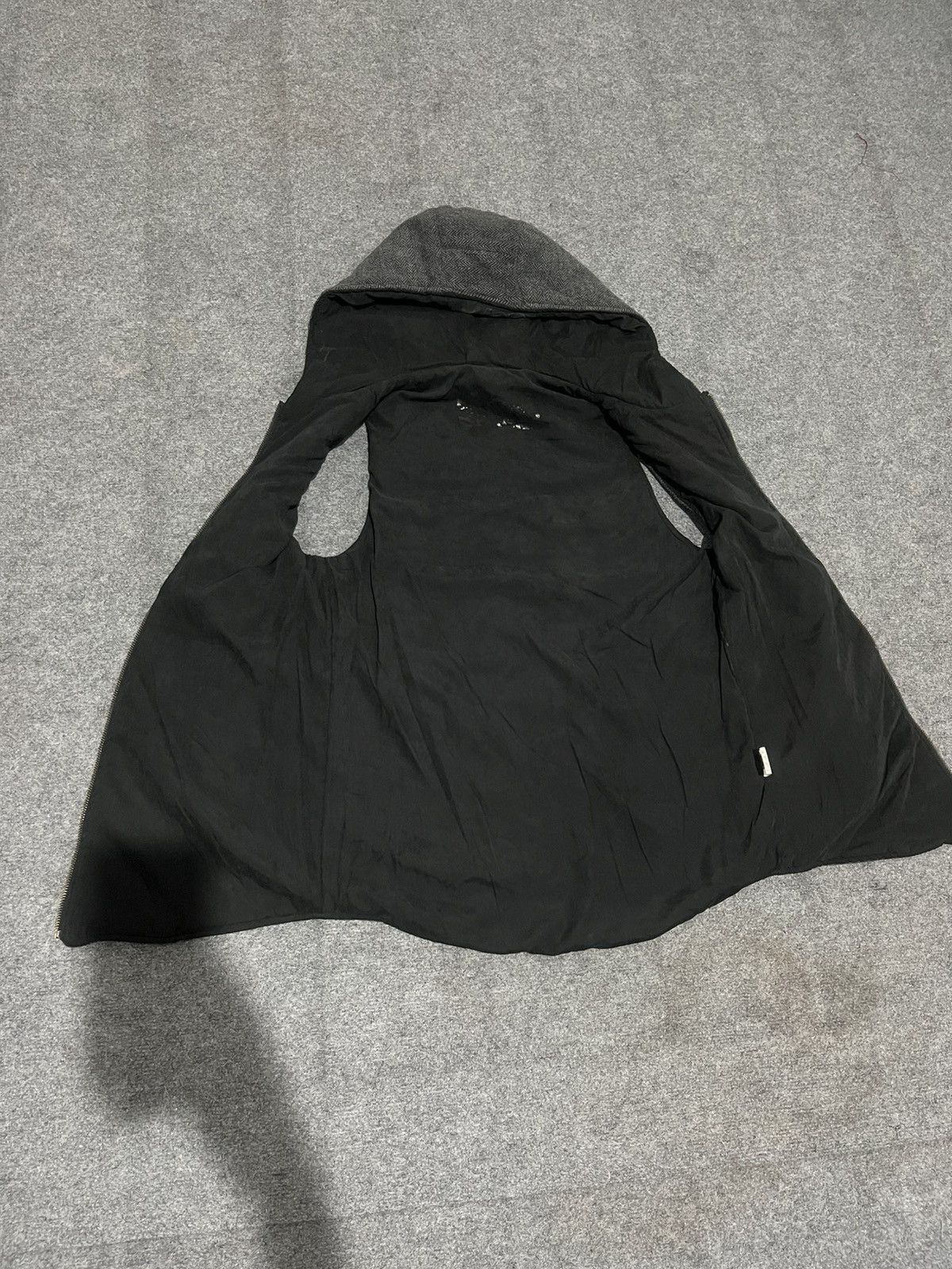 Japanese Brand Japanese Lauren 2Ann Herringbone Wool Blend Hooded Vest Size US M / EU 48-50 / 2 - 7 Thumbnail