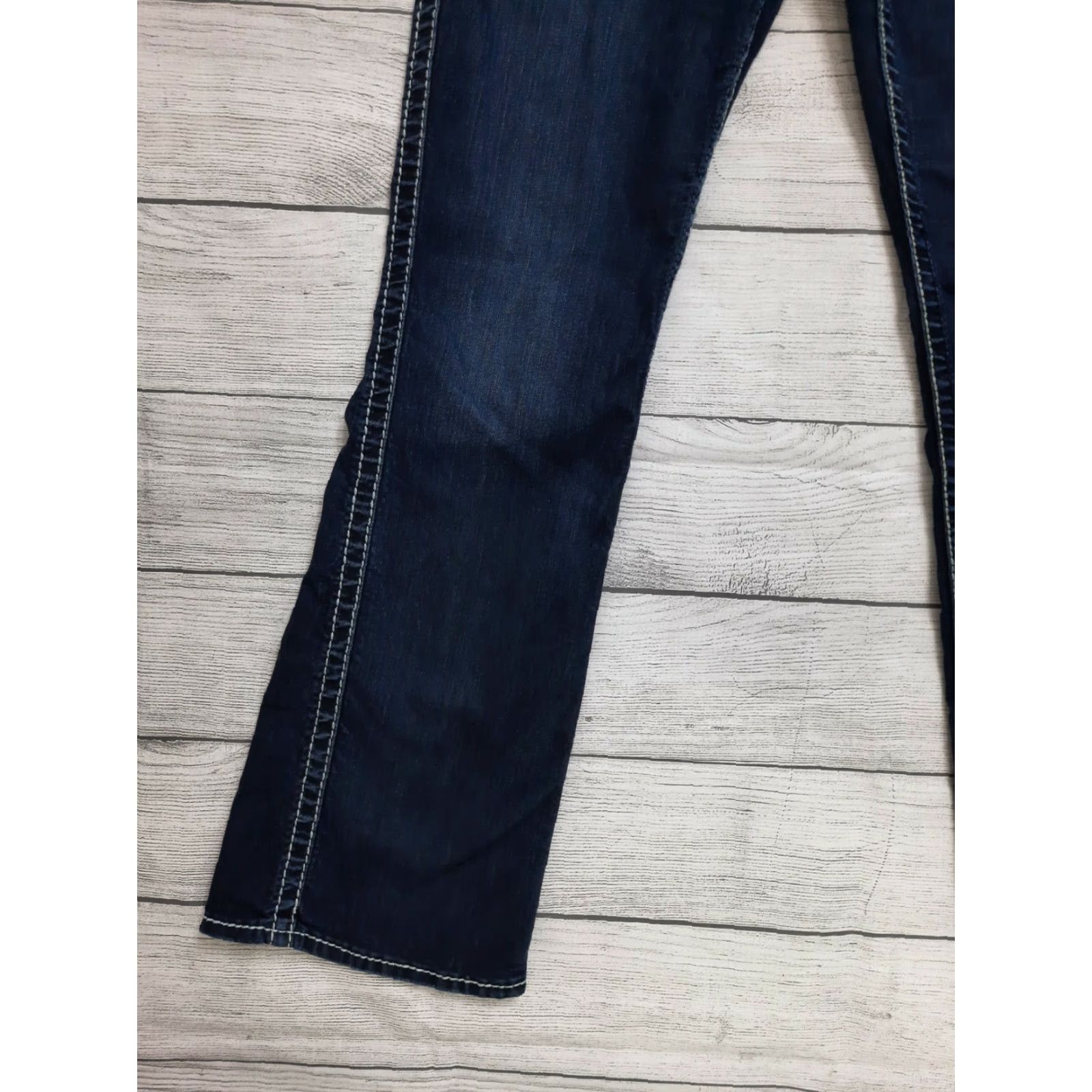 Silver Jeans Co. VINTAGE Silver Jeans Frances Jeans 27x35 Women Denim Bootcut Stretch Blue 90s? (Note: This needs to be only from original words; adjust.) Size 27" / US 4 / IT 40 - 5 Thumbnail
