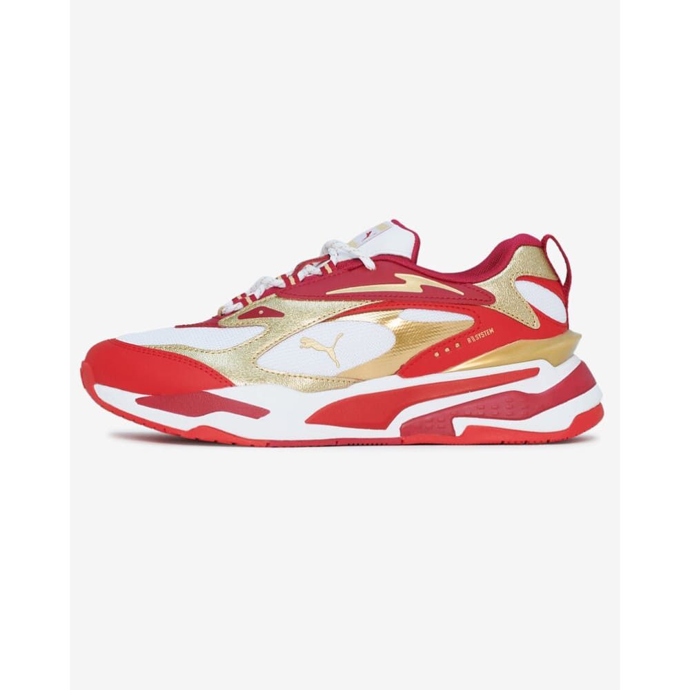 RS-Fast Glitz Jr White-Red-Gold 384747-01