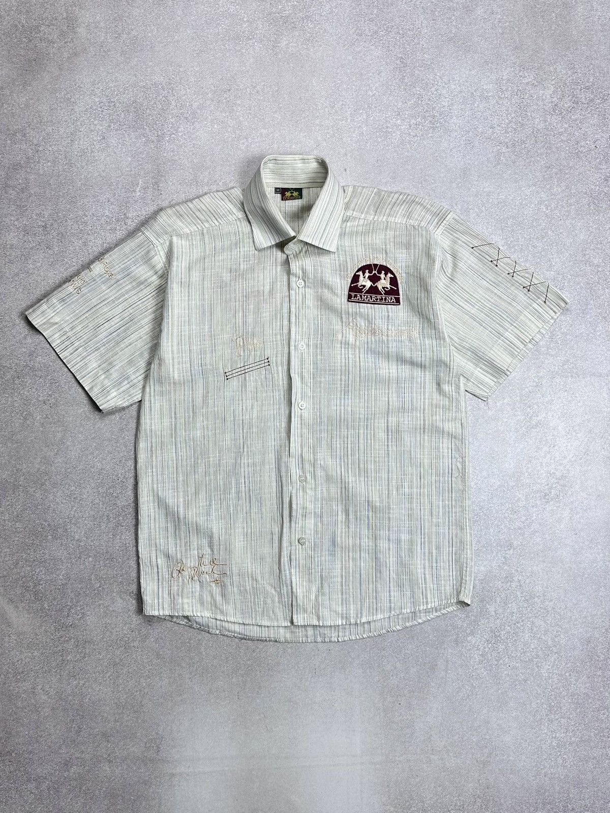 La Martina Vintage La Martina White Polo Club Shirt Rare M Size US M / EU 48-50 / 2 - 1 Thumbnail