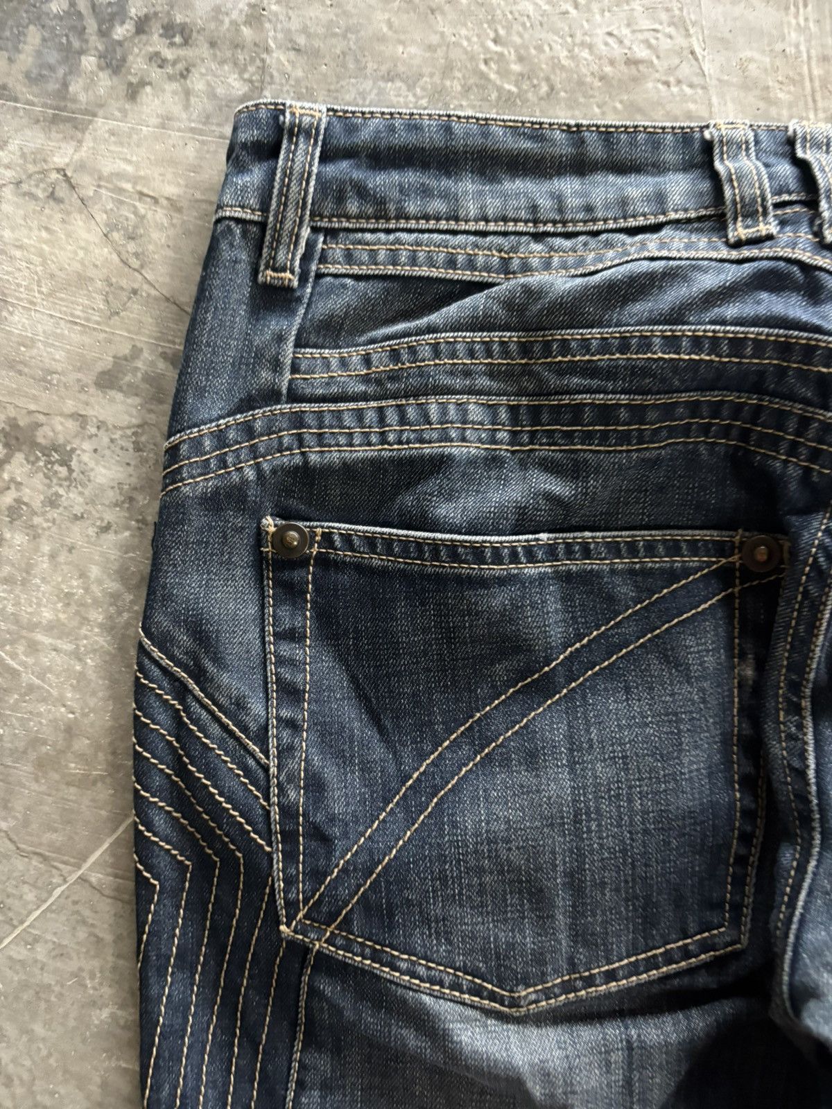 Just Cavalli JUST CAVALLI JEANS SIDE STITCHING ABSTRACT ART STYLE Size US 31 - 15 Thumbnail