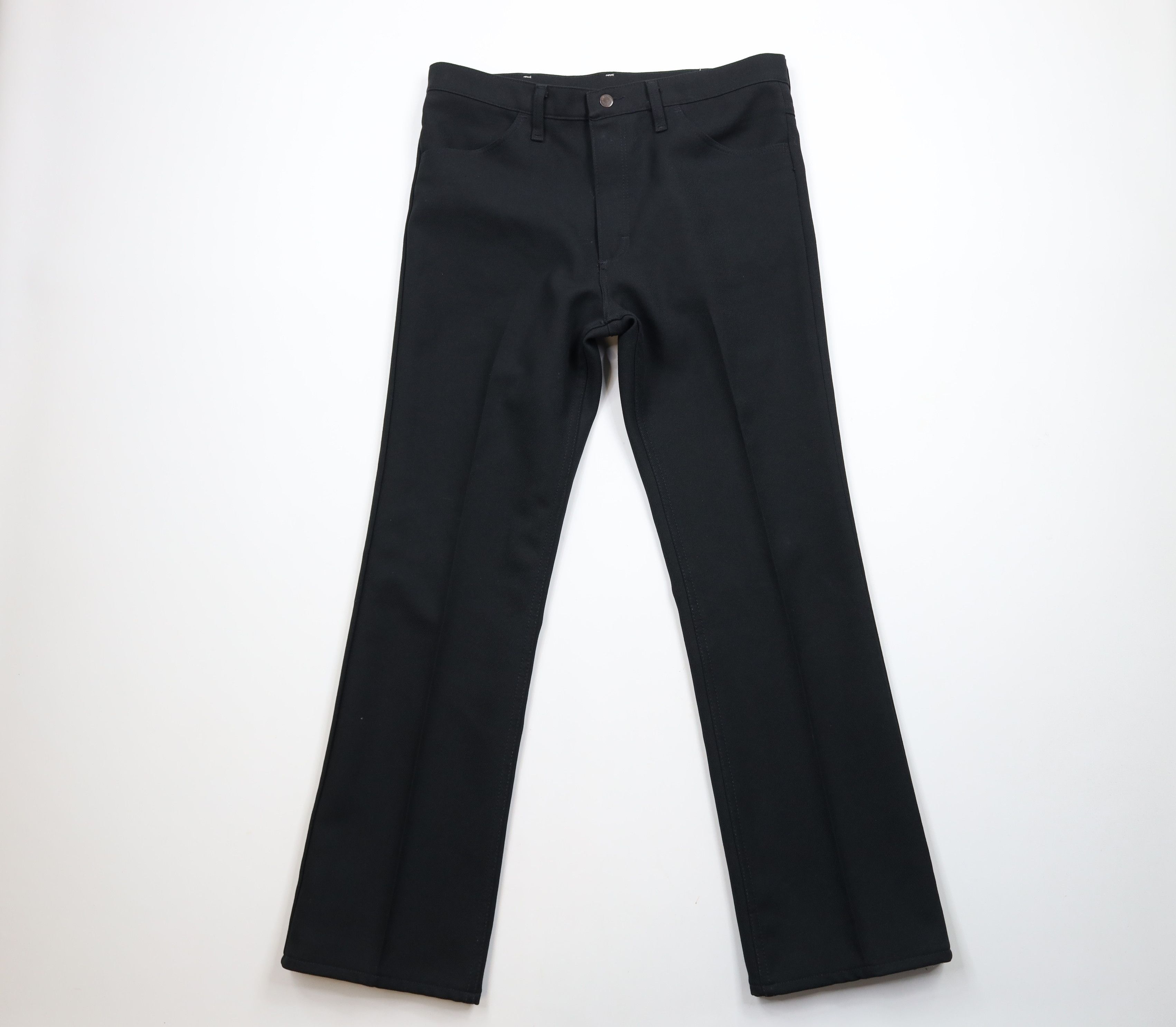 Vintage × Wrangler Vintage 90s Wrangler Flared Wide Leg Chino Pants Black USA Size US 36 / EU 52 - 1 Thumbnail