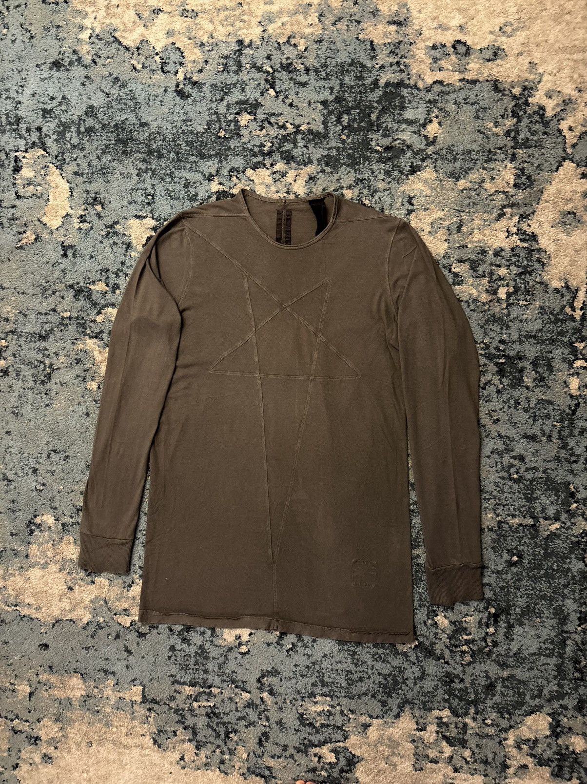 Rick Owens Drkshdw Rick Owens Jumpo Stitch Brown Long Sleeve Size Medium Size US M / EU 48-50 / 2 - 1 Thumbnail
