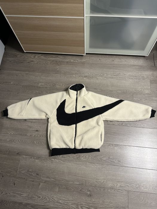 Nike Nike Big Swoosh Reversible Boa Jacket | Grailed