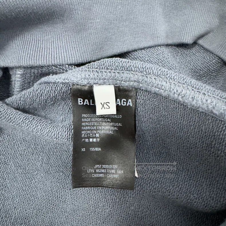 Balenciaga Balenciaga Haze Blue Portrait Hoodie Size US XS / EU 42 / 0 - 4 Thumbnail