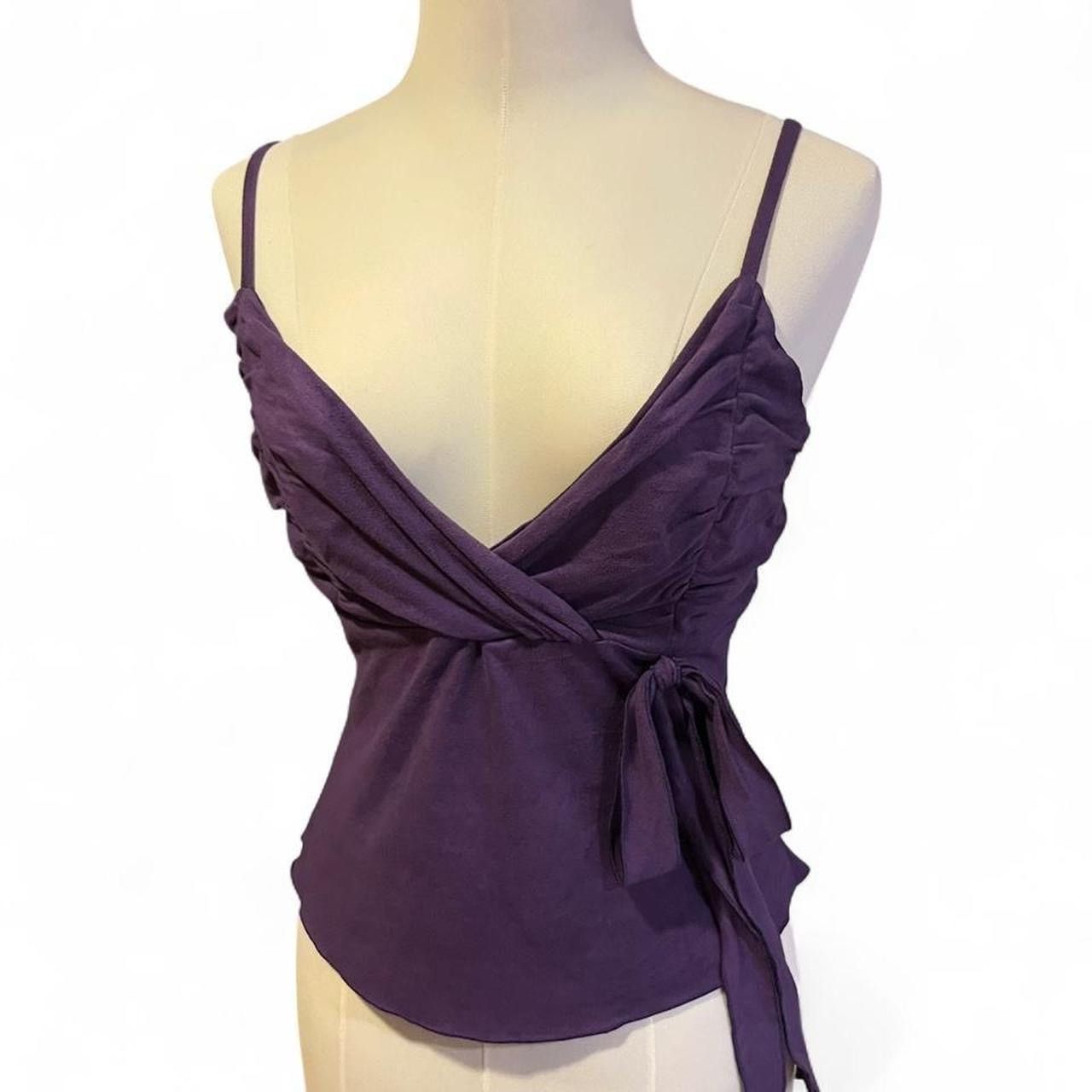 Other Vintage y2k suede cami top with adjustable straps ☮️ Size S / US 4 / IT 40 - 2 Thumbnail