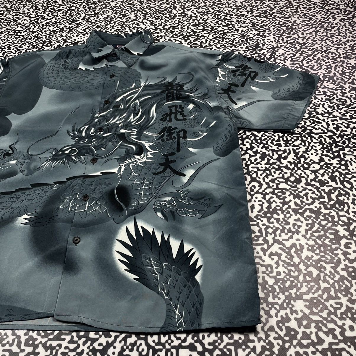 Anime Vintage 90s JAPANESE Dragon Art All Over Shirt Anima Style Size US L / EU 52-54 / 3 - 8 Thumbnail