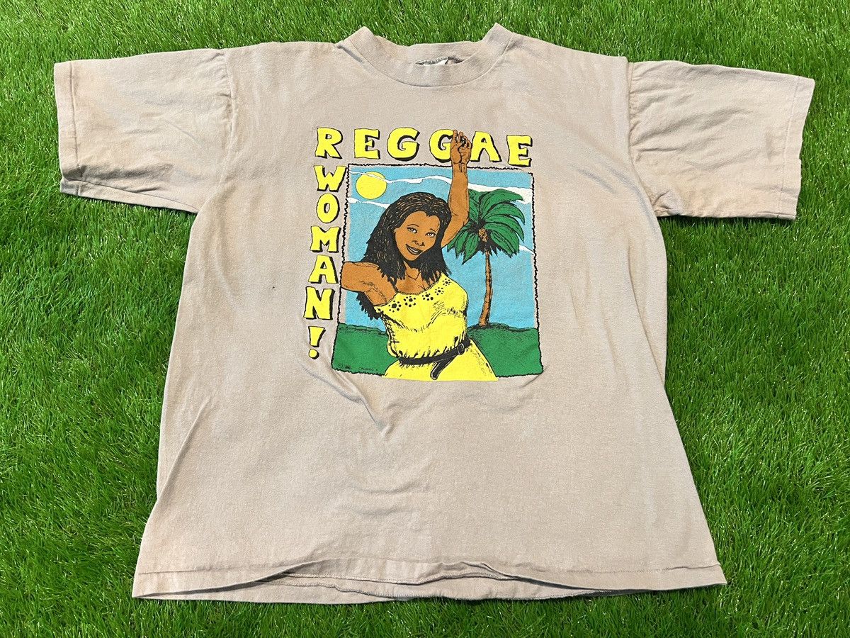 Vintage Vintage 90s Magnua Reggae Woman! Jamaica Shirt Single Stitch Size US XL / EU 56 / 4 - 1 Thumbnail