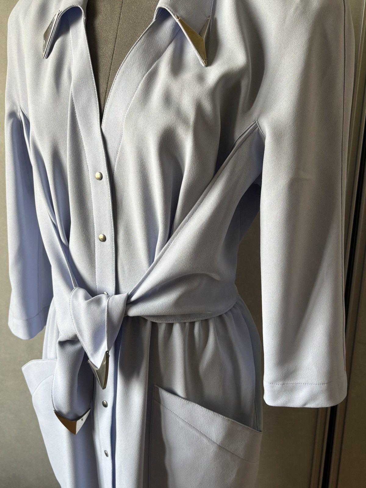 Thierry Mugler THIERRY MUGLER Long vintage shirt dress Size M / US 6-8 / IT 42-44 - 5 Thumbnail