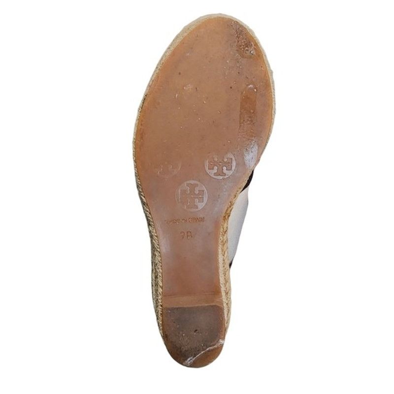 Tory Burch Tory Burch Filipa Canvas Peep Toe Espadrille Wedges 9 Size US 9 / IT 39 - 7 Thumbnail