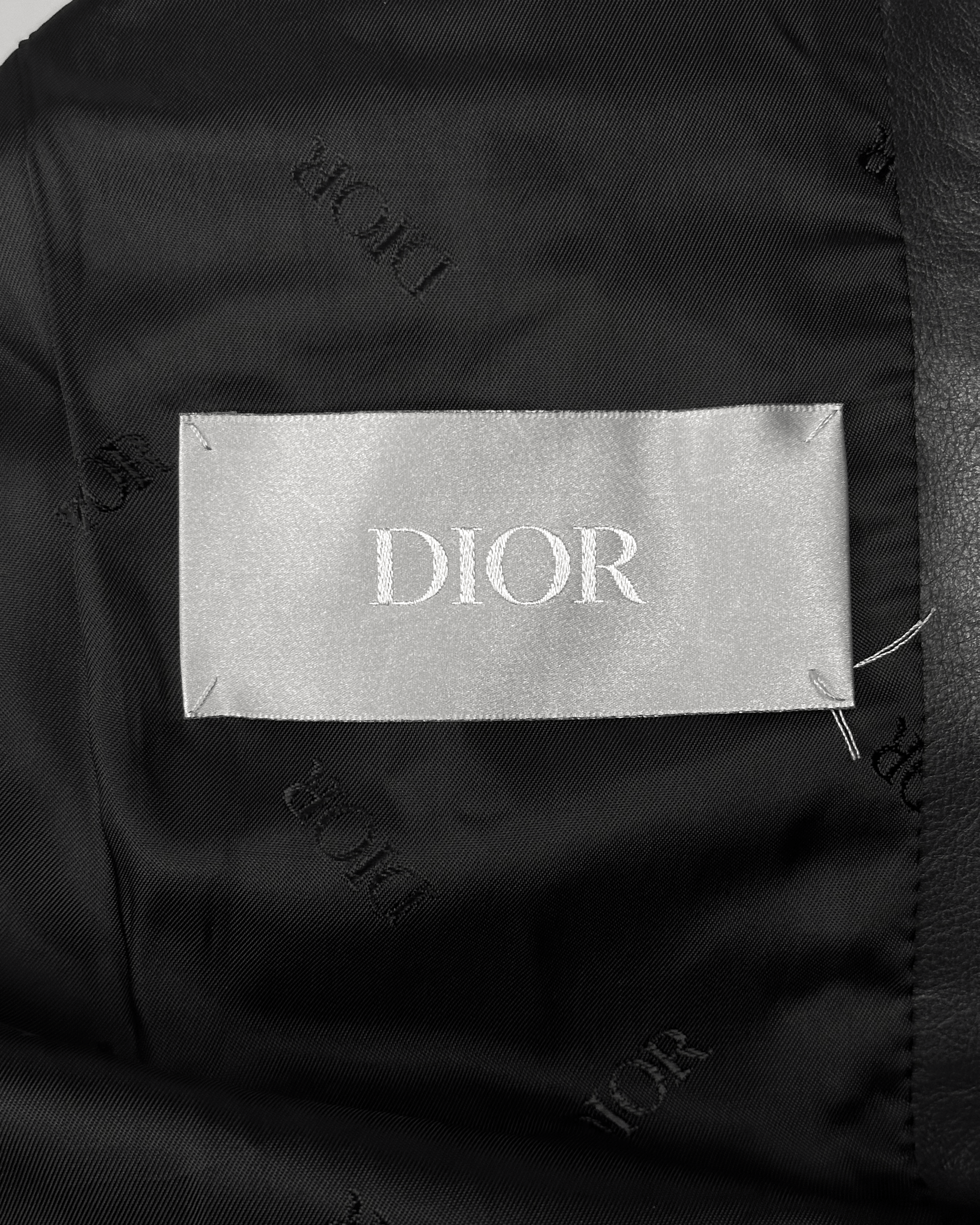 Dior Dior Homme Saddle Pocket Biker Leather Jacket Size US M / EU 48-50 / 2 - 9 Thumbnail