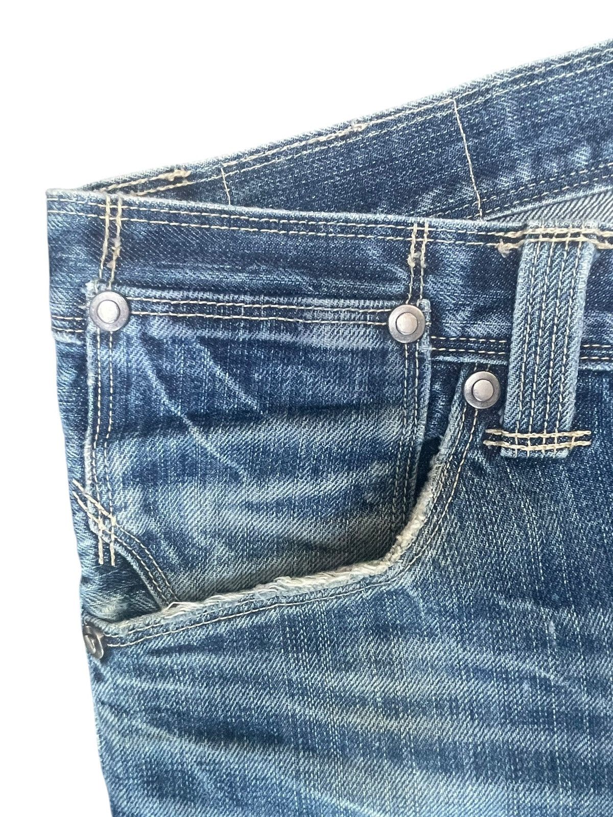 Levi's × Vintage Vintage Levis Engineered Distresed Denim Size US 33 - 7 Thumbnail
