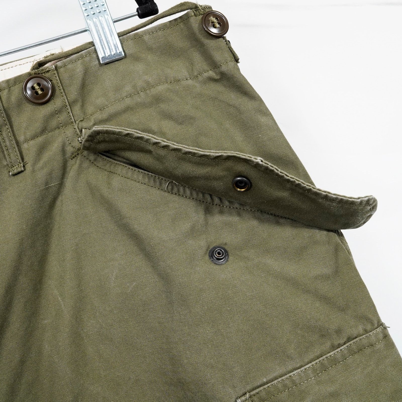Vintage Vintage 1951 US Army M-51 Field Cargo Pants OG-107 Talon Zip Size US 38 / EU 54 - 13 Thumbnail