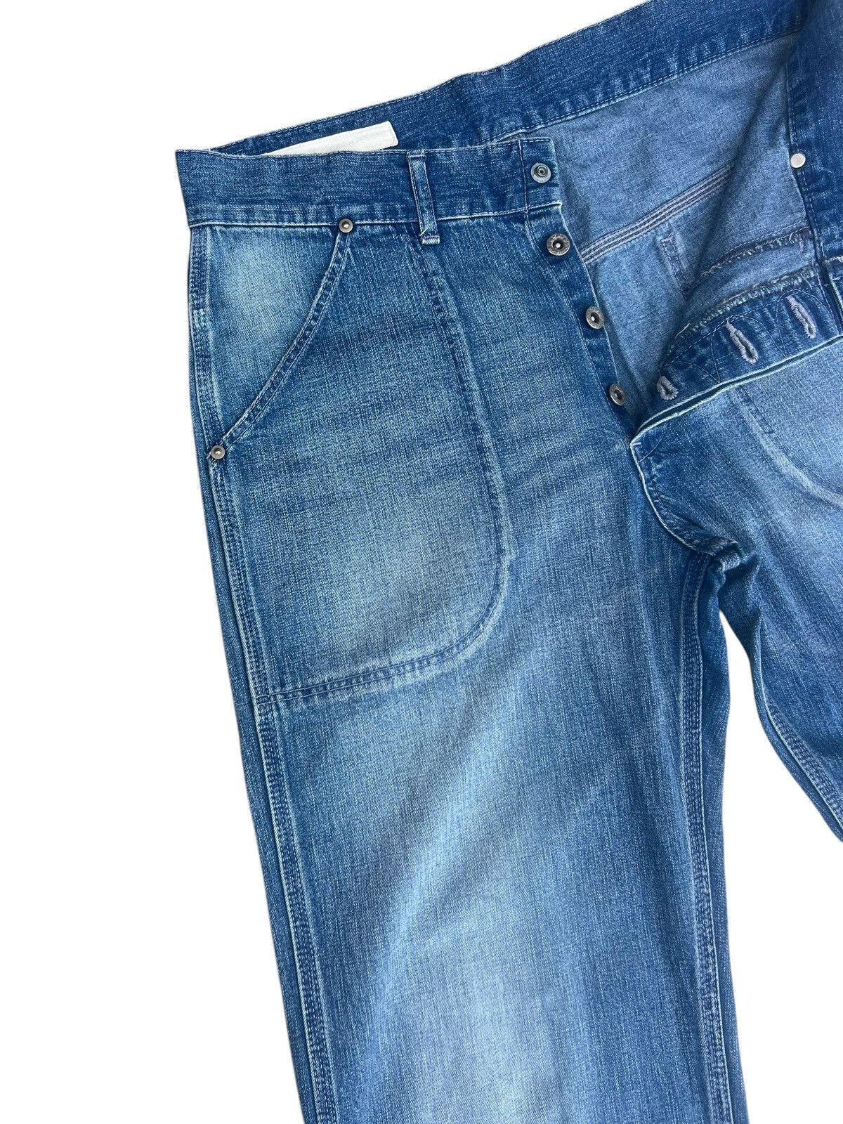 Blue Blue Japan Loose Flare Inpaichthys Kerri Japan Fade Denim Work Jeans Size US 30 / EU 46 - 6 Thumbnail
