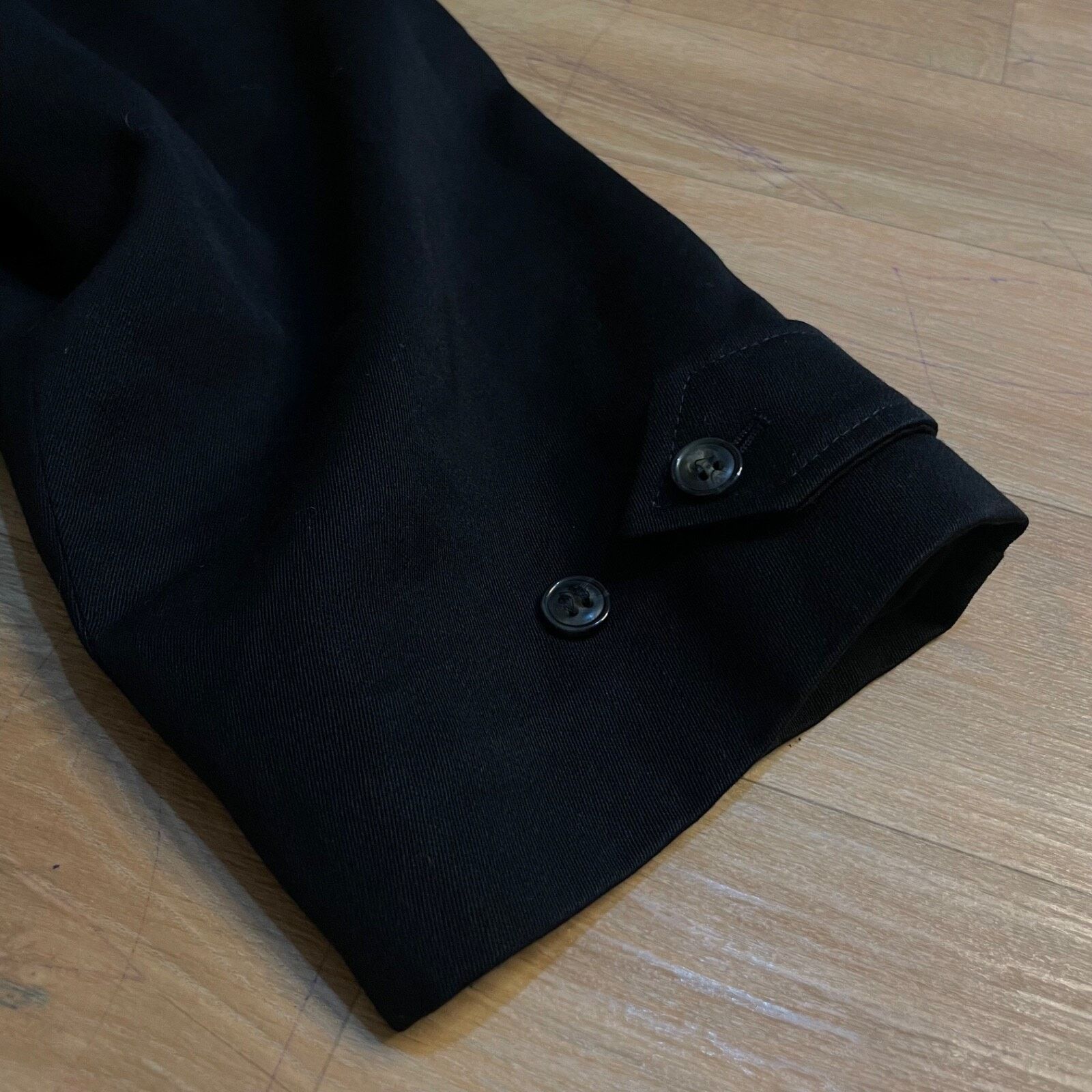 Burberry VINTAGE Burberry Trench Coat VIRGIN WOOL jacket BLUE navy Size US L / EU 52-54 / 3 - 4 Thumbnail