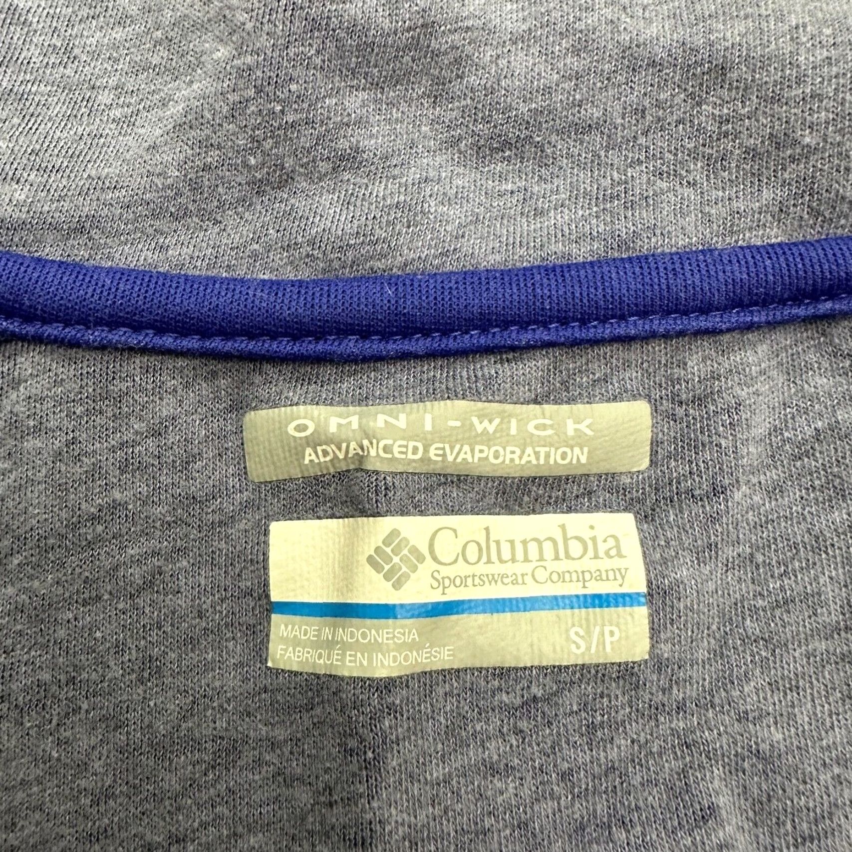 Vintage Columbia Omni Wick Active Jacket Womens Small Blue Full Zip Thumbholes Cotton Size S / US 4 / IT 40 - 4 Thumbnail