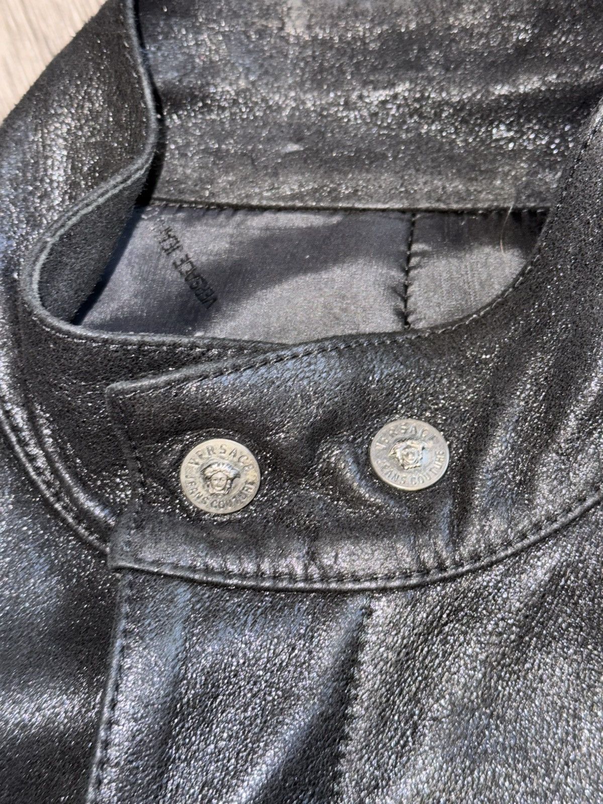 Versace Versace leather trench jacket size 50 IT, international M Size US M / EU 48-50 / 2 - 3 Thumbnail