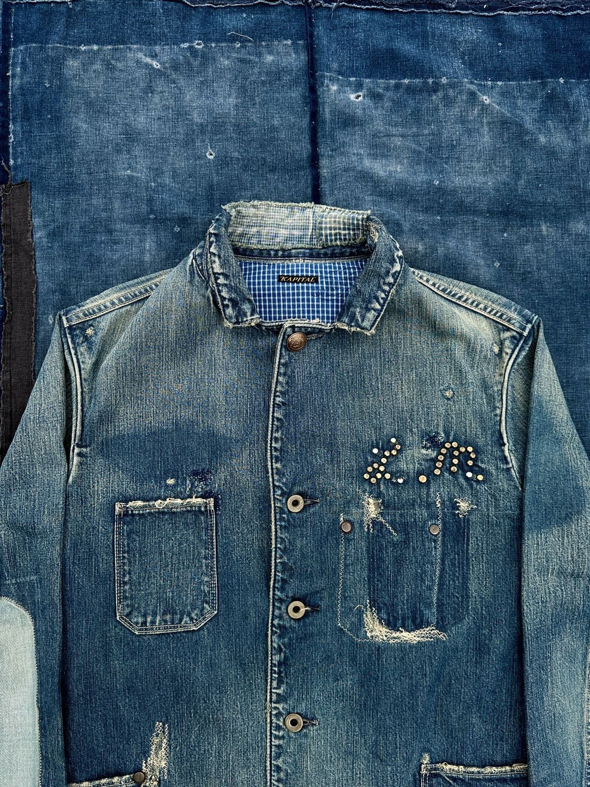 Kapital Kountry Old man and the sea Pasadena Studded Sailor boro chore coat Size US M / EU 48-50 / 2 - 3 Thumbnail
