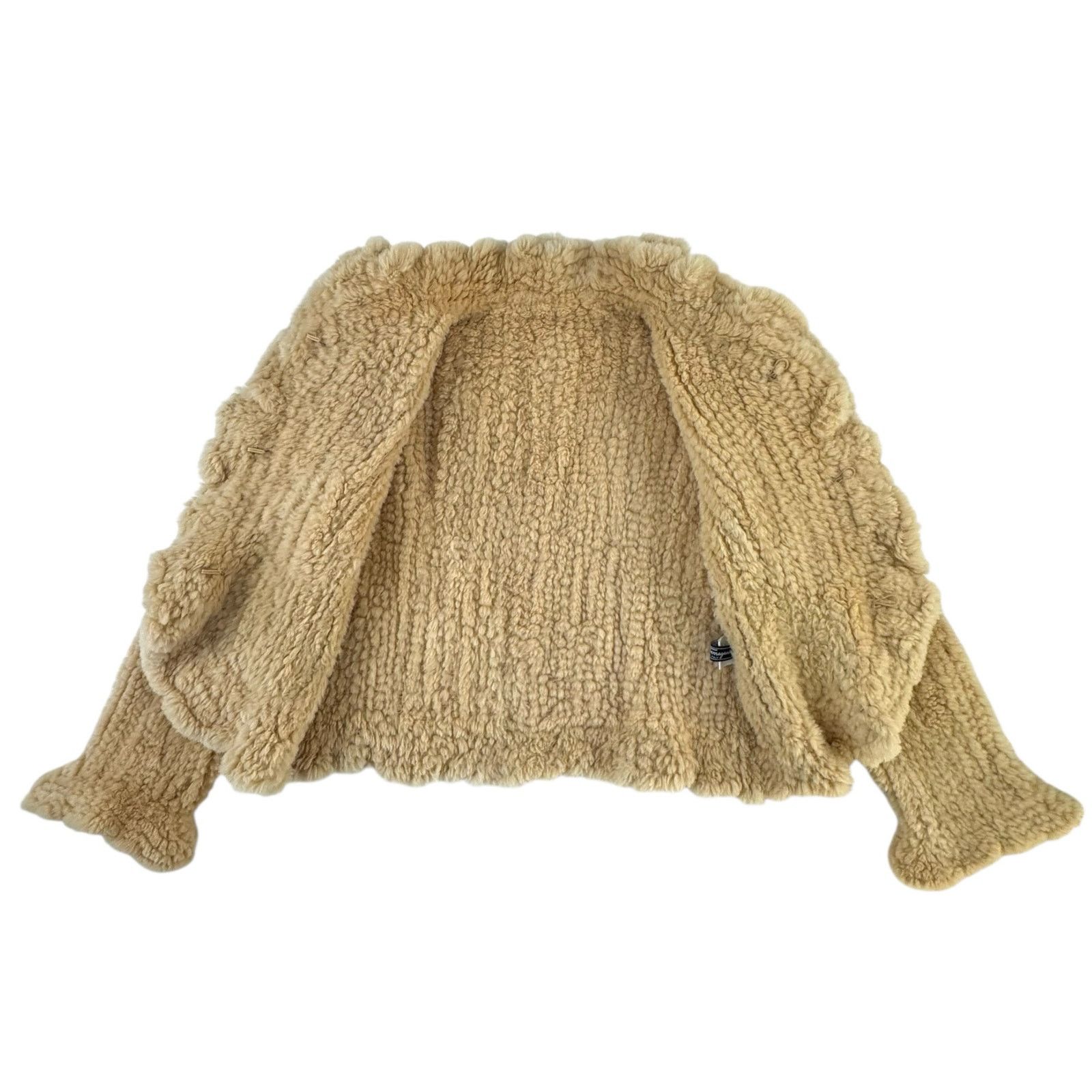 Salvatore Ferragamo Ferragamo Shearling Ruffle Jacket Size S / US 4 / IT 40 - 7 Thumbnail
