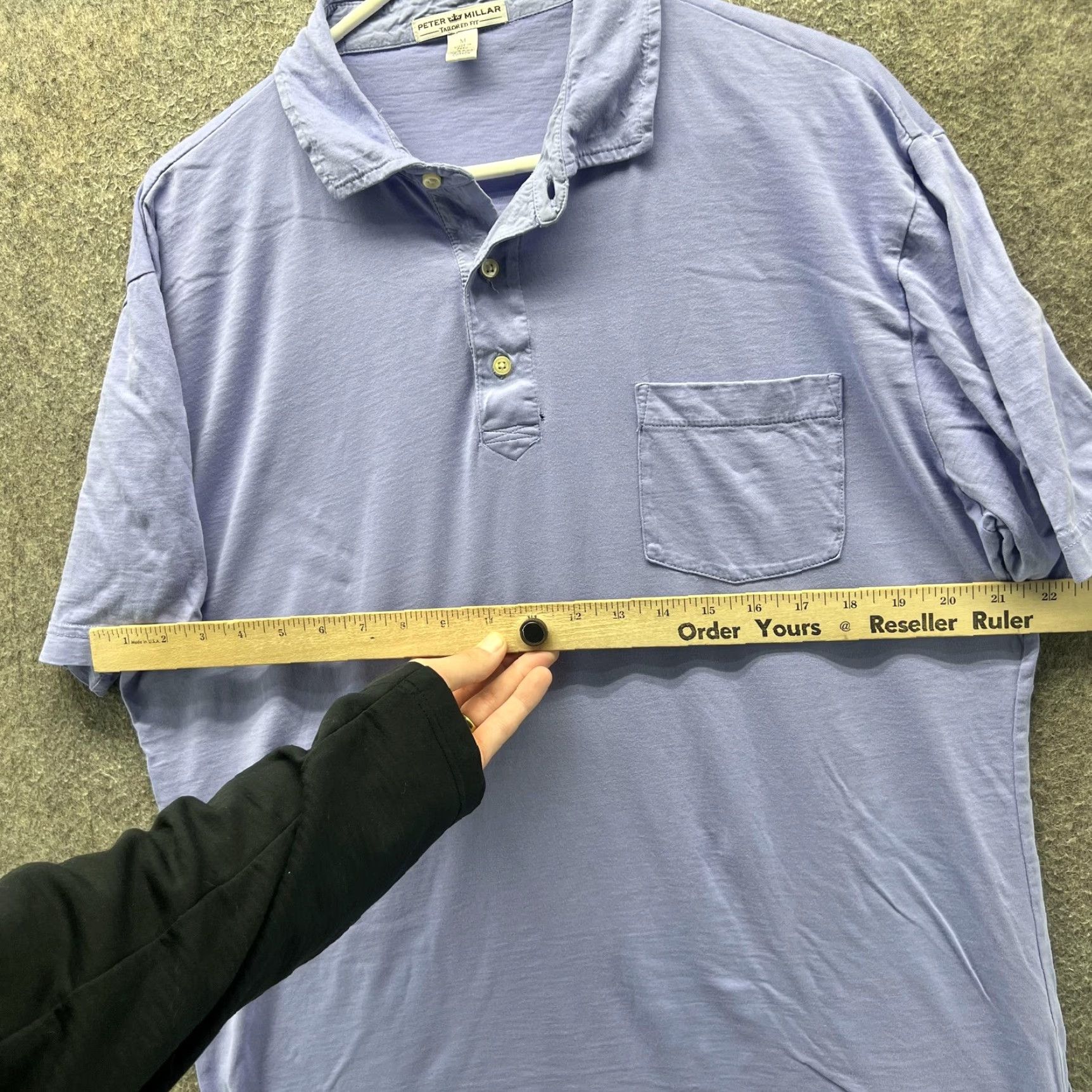 Peter Millar Peter Millar Polo Shirt Mens M Blue Pima Cotton Pocket Tailored Fit Casual Shirt Mens Size US M / EU 48-50 / 2 - 5 Thumbnail