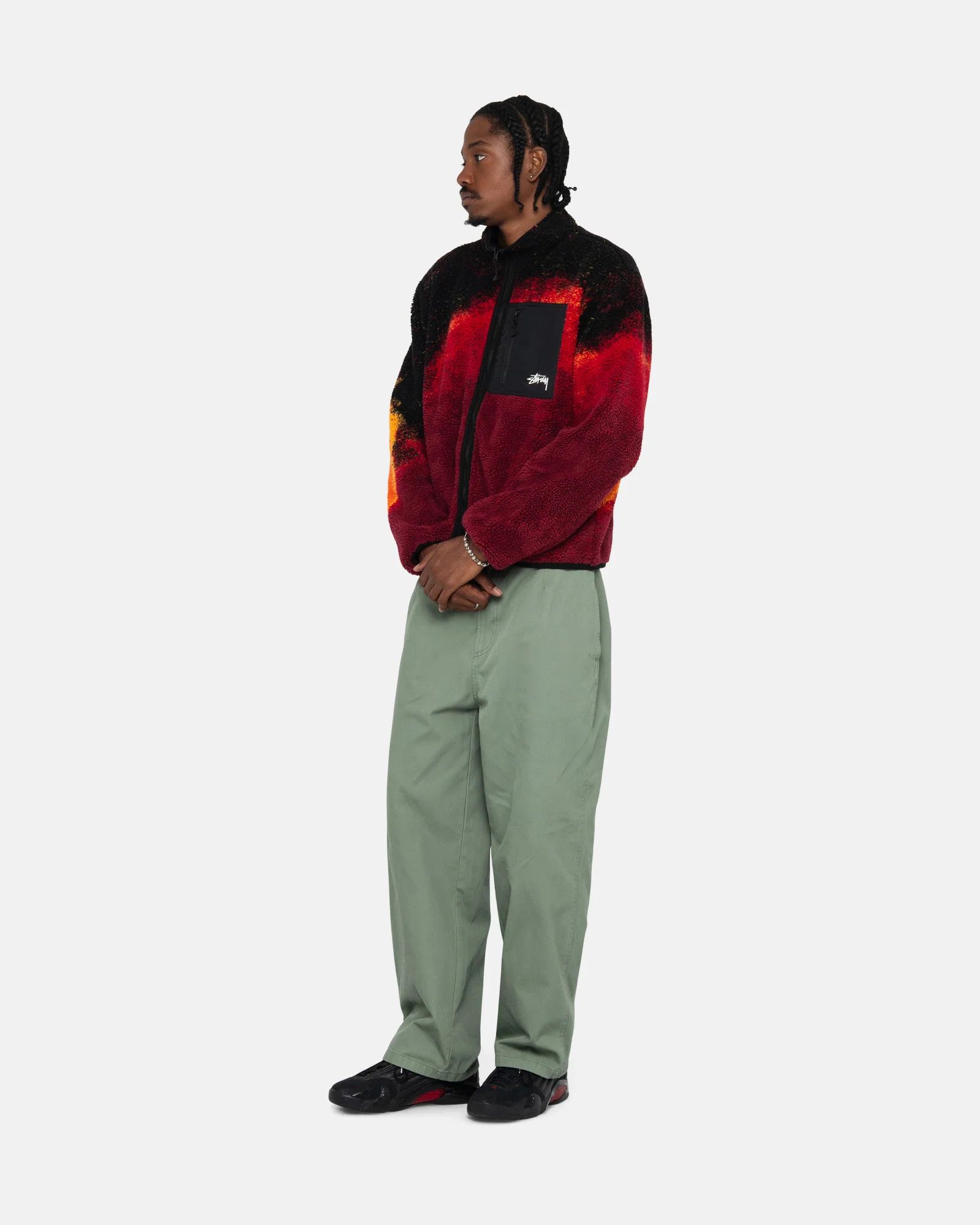 Stussy SHERPA REVERSIBLE JACKET LAVA Size US XL / EU 56 / 4 - 9 Thumbnail