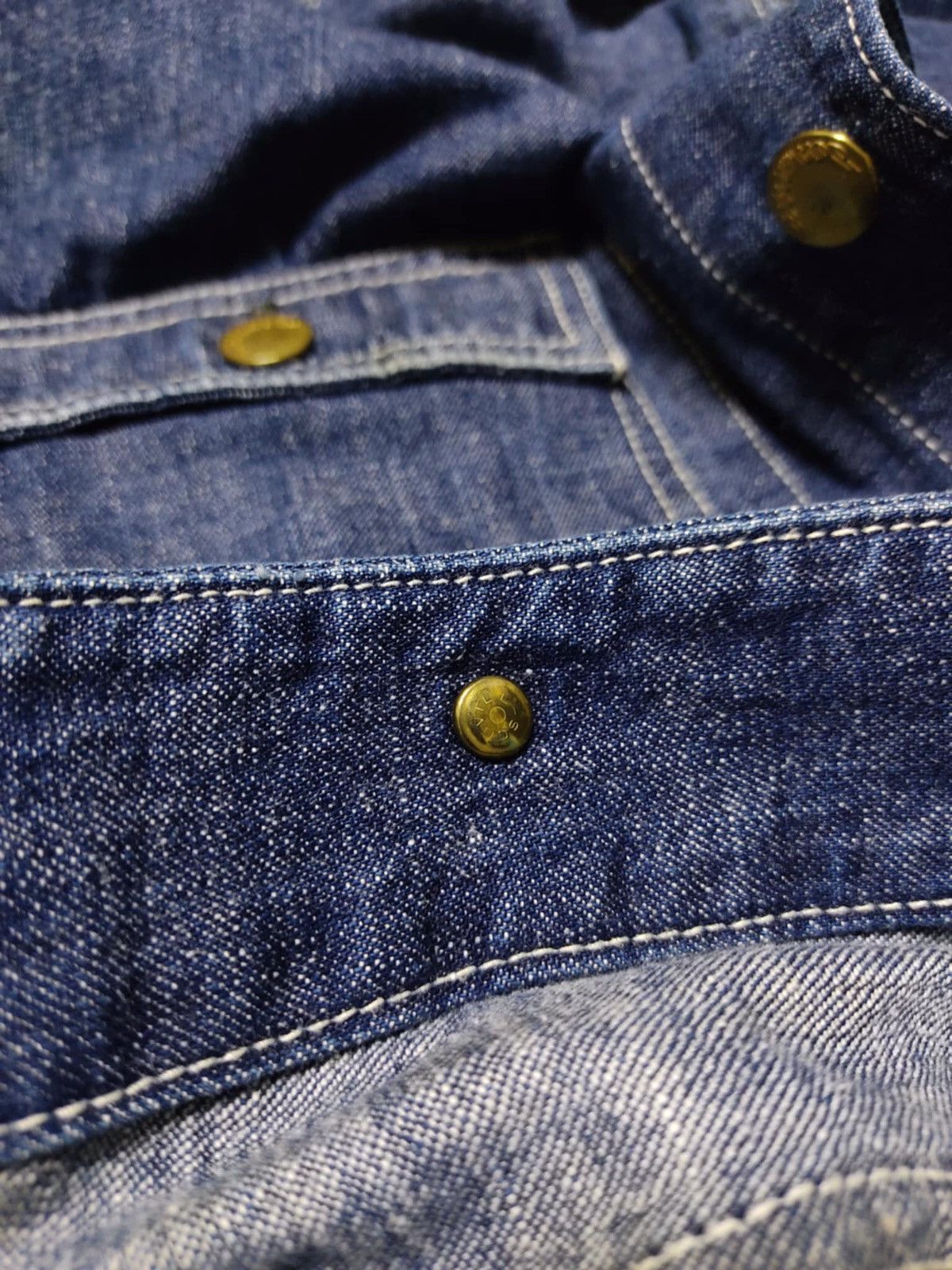 Big John × Vintage RARE Vintage BIG JOHN Denim Cactus Indigo Caverall Jacket Size US L / EU 52-54 / 3 - 10 Thumbnail