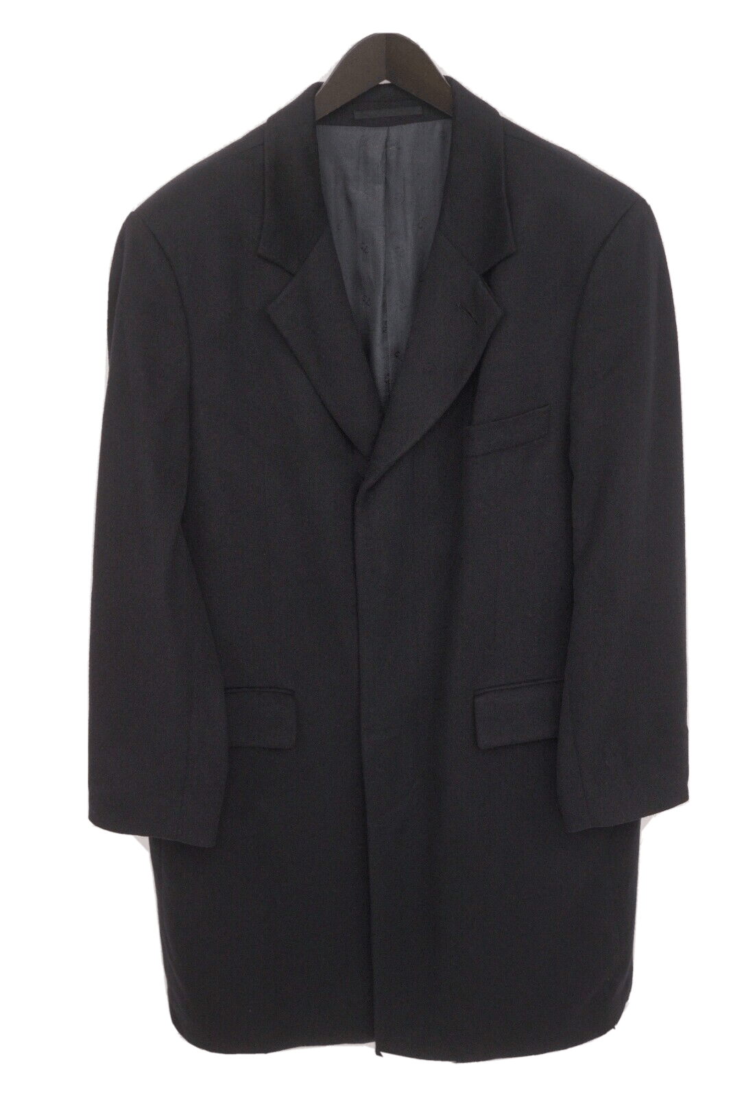 image of Italian Designers Men Tatari Royal Coat Black Cashmere Eu52 Uk/us42 L Vak236 (Size Large)