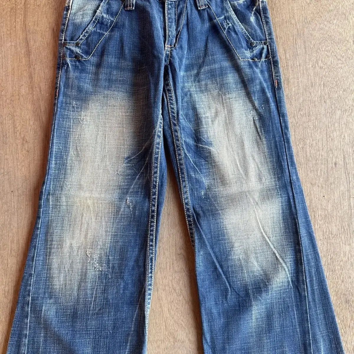 Jean LOLITA JEANS JAPAN WIDE LEG MUDWASH BAGGY DENIM PANTS SIZE M Size US 31 - 4 Thumbnail