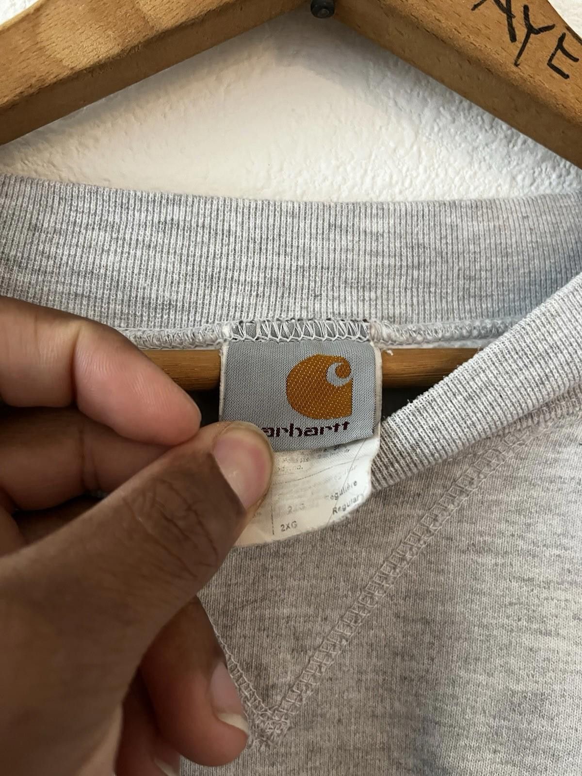 Carhartt VTG Heavy Carhartt Thermal Lined Sweatshirt Men 2XG Size US XXL / EU 58 / 5 - 5 Thumbnail