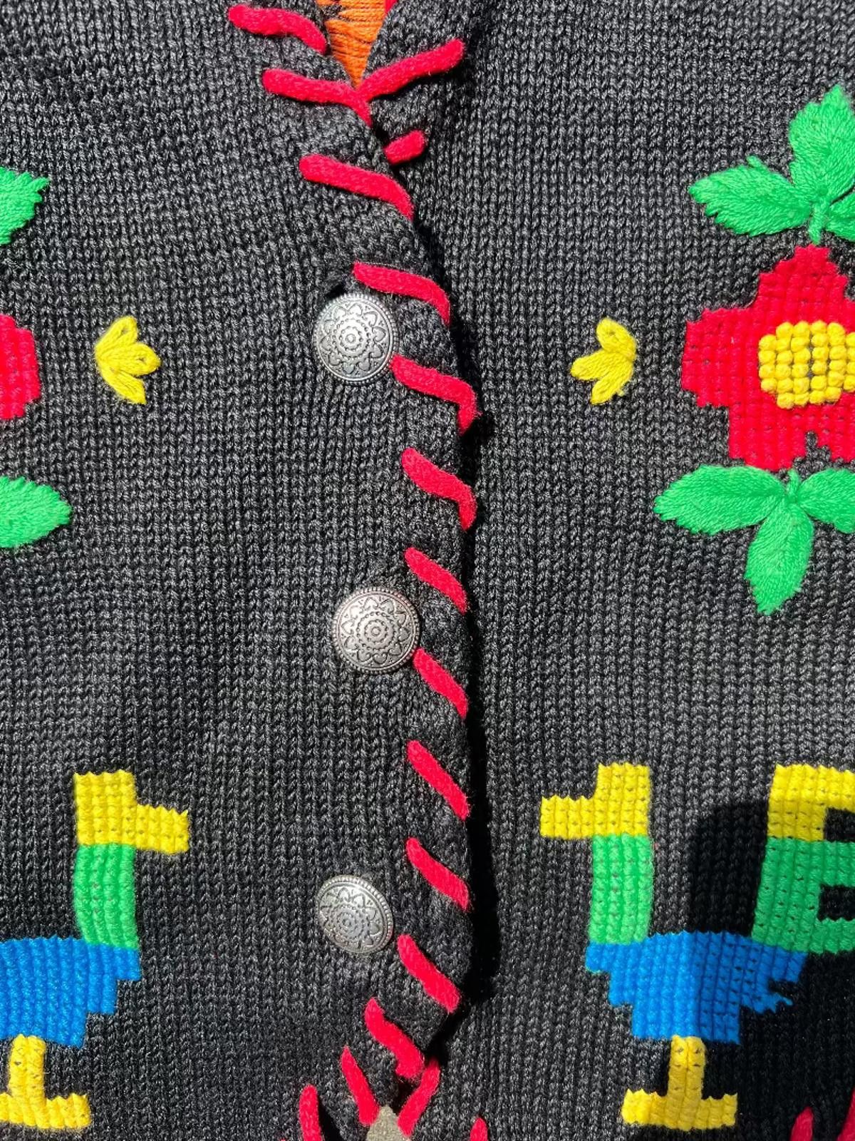Other Jamie Delaney “Tapestries” Folk Art Knit Vest Size ONE SIZE - 4 Thumbnail