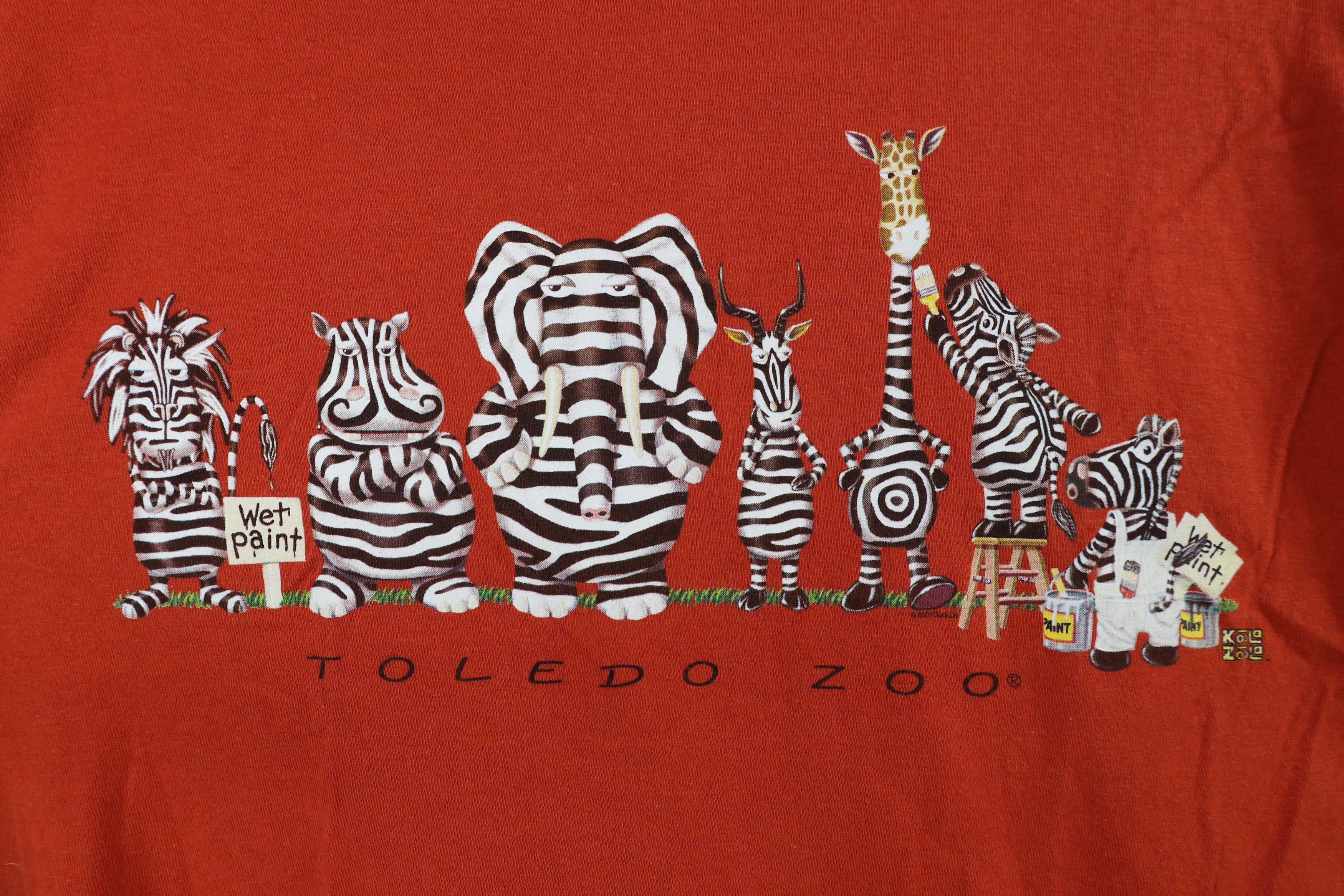 Vintage Vintage Y2K 2001 Streetwear Toledo Zoo Short Sleeve T-Shirt Size M / US 6-8 / IT 42-44 - 4 Thumbnail