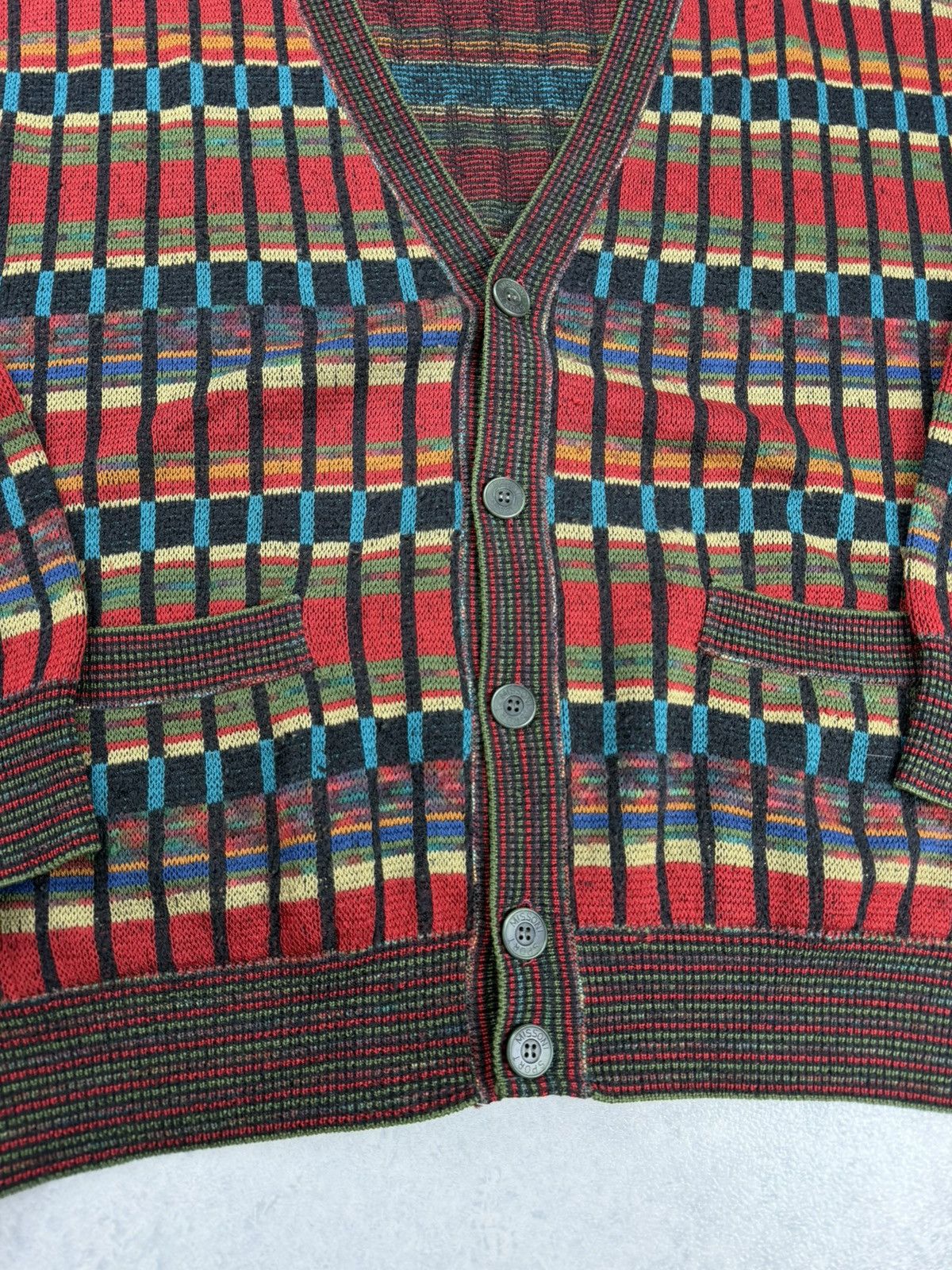 Missoni Missoni Sport Vintage Wool Knit Cardigan Sweater Size US XXL / EU 58 / 5 - 5 Thumbnail