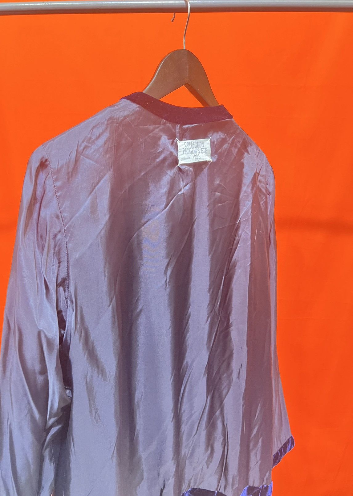 Maison Margiela MARGIELA ARCHIVES P/E 1995 silk velvet over blazer Size XXL / US 16-18 / IT 52-54 - 8 Thumbnail