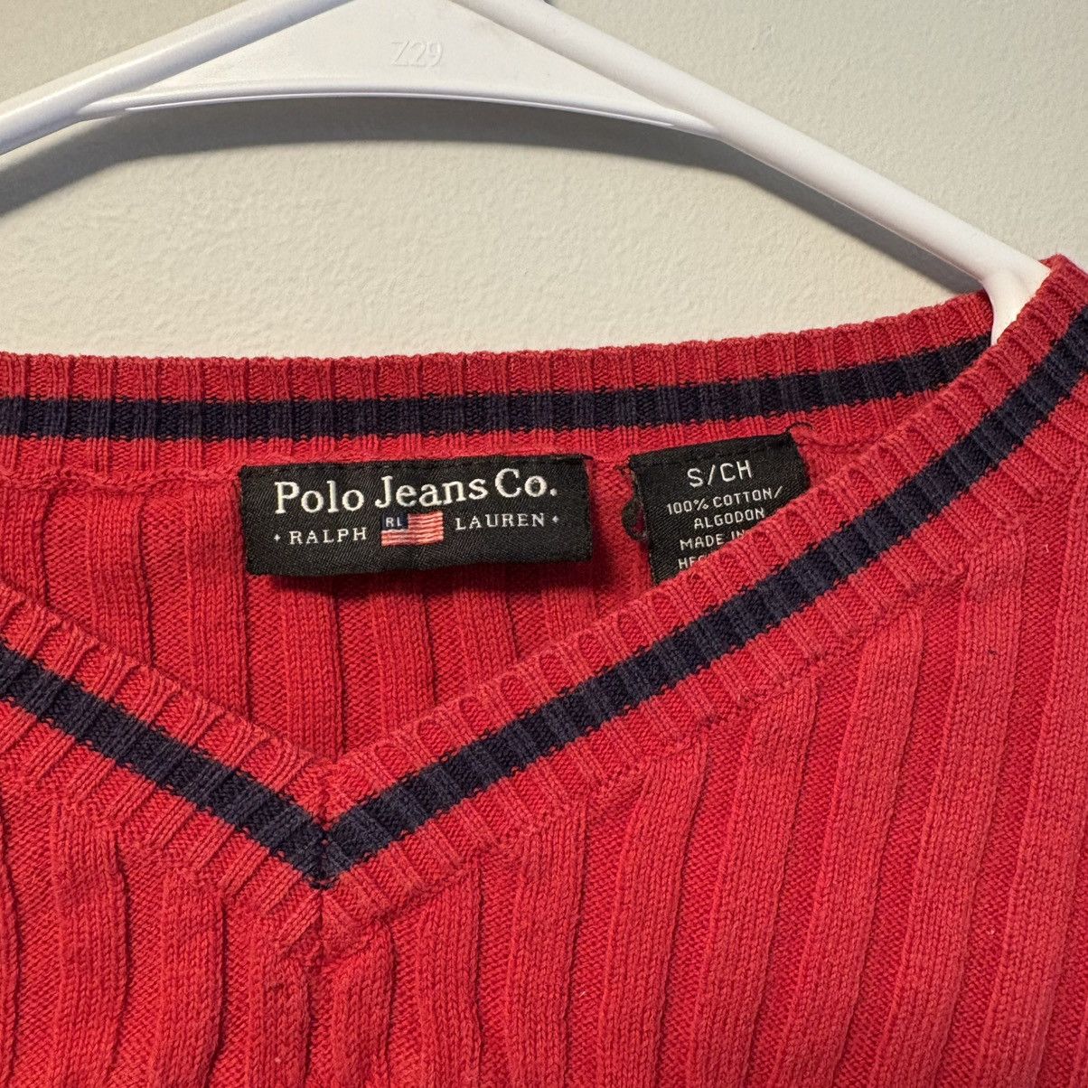 Polo Ralph Lauren Vintage Cropped Polo Sweater Size S / US 4 / IT 40 - 3 Thumbnail