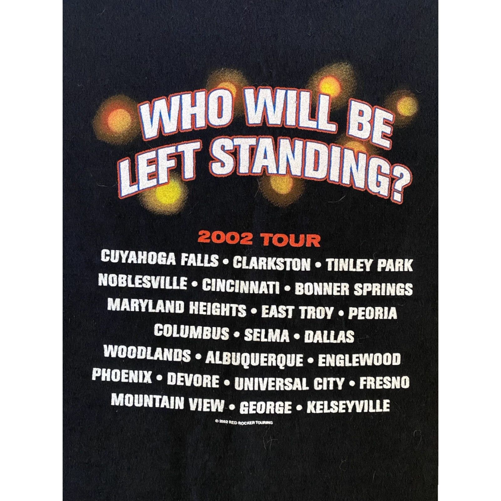 Haggar VINTAGE Sammy Hagar Tour T Shirt All Sport XL 48 Black Rocker 2002 Music Band Rock Hipster Classic Mens Short Sleeve T-Shirt Size US XL / EU 56 / 4 - 4 Thumbnail