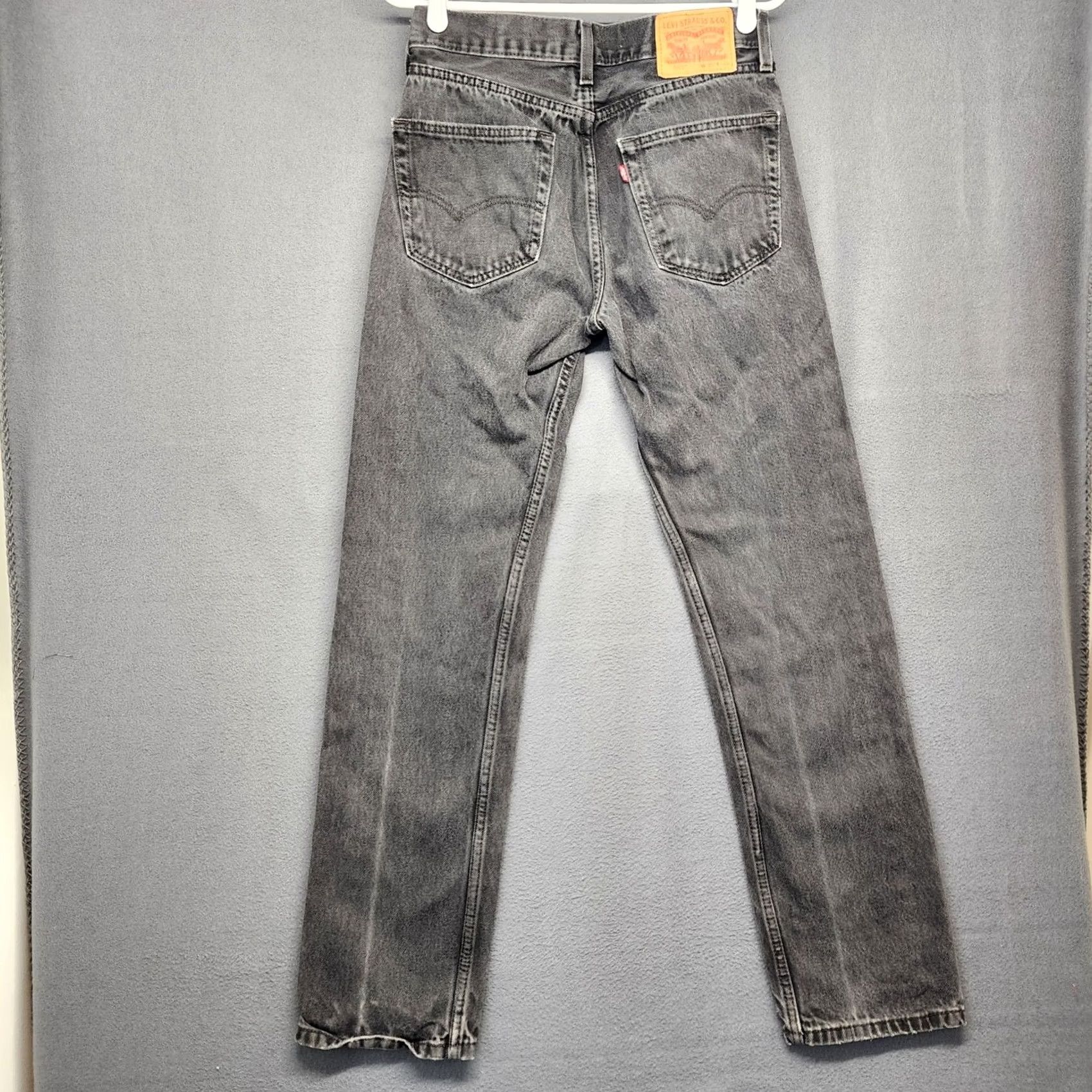 Levi's Levis 505 Men Jeans Black Regular Fit Straight Leg DISTRESSED 28x31 Size US 28 / EU 44 - 2 Thumbnail