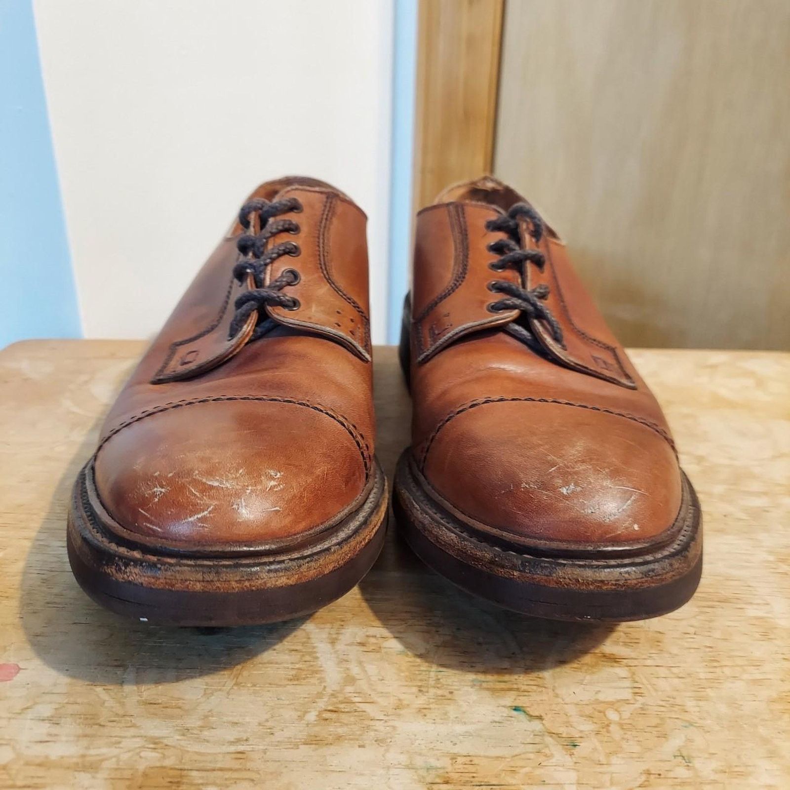Polo Ralph Lauren Polo Ralph Lauren 94% Ridgeway Men's US 8 D Leather Oxfords Size US 8 / EU 41 - 4 Thumbnail