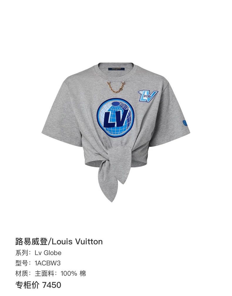 Louis Vuitton Louis Vuitton Earth Embroidered Letter Short Sleeve 2502-Ne Size XS / US 0-2 / IT 36-38 - 9 Thumbnail