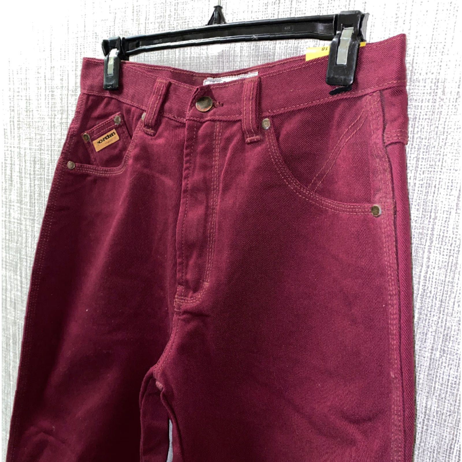 Vintage Jordin Womens Red Pants Zip Fly 100% Cotton Size 18 NEW Size 40" / US 18 - 6 Thumbnail