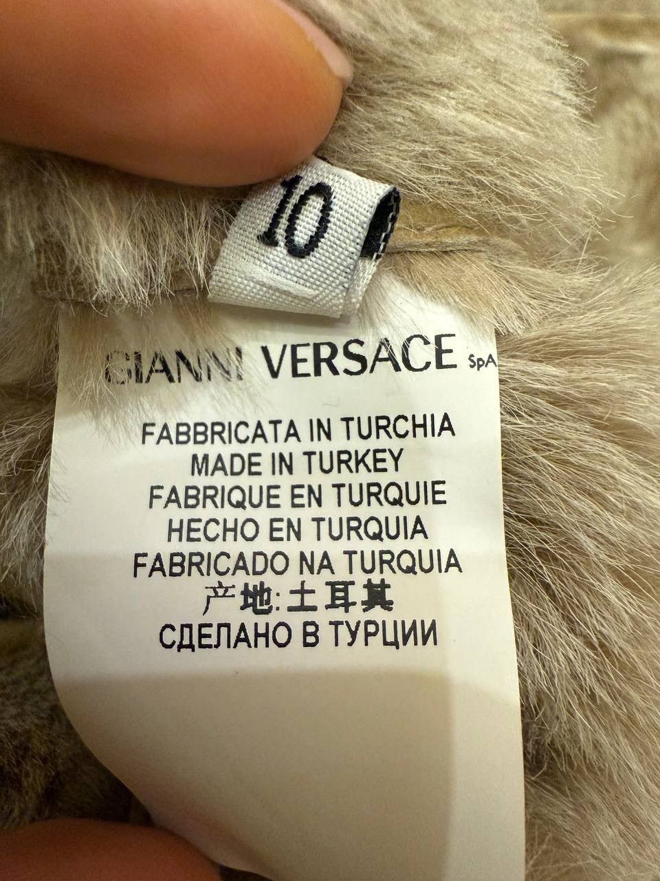 Versace Versace Beige Shearling Fur Coat Buckled Medusa Belt Rare Size S / US 4 / IT 40 - 7 Thumbnail
