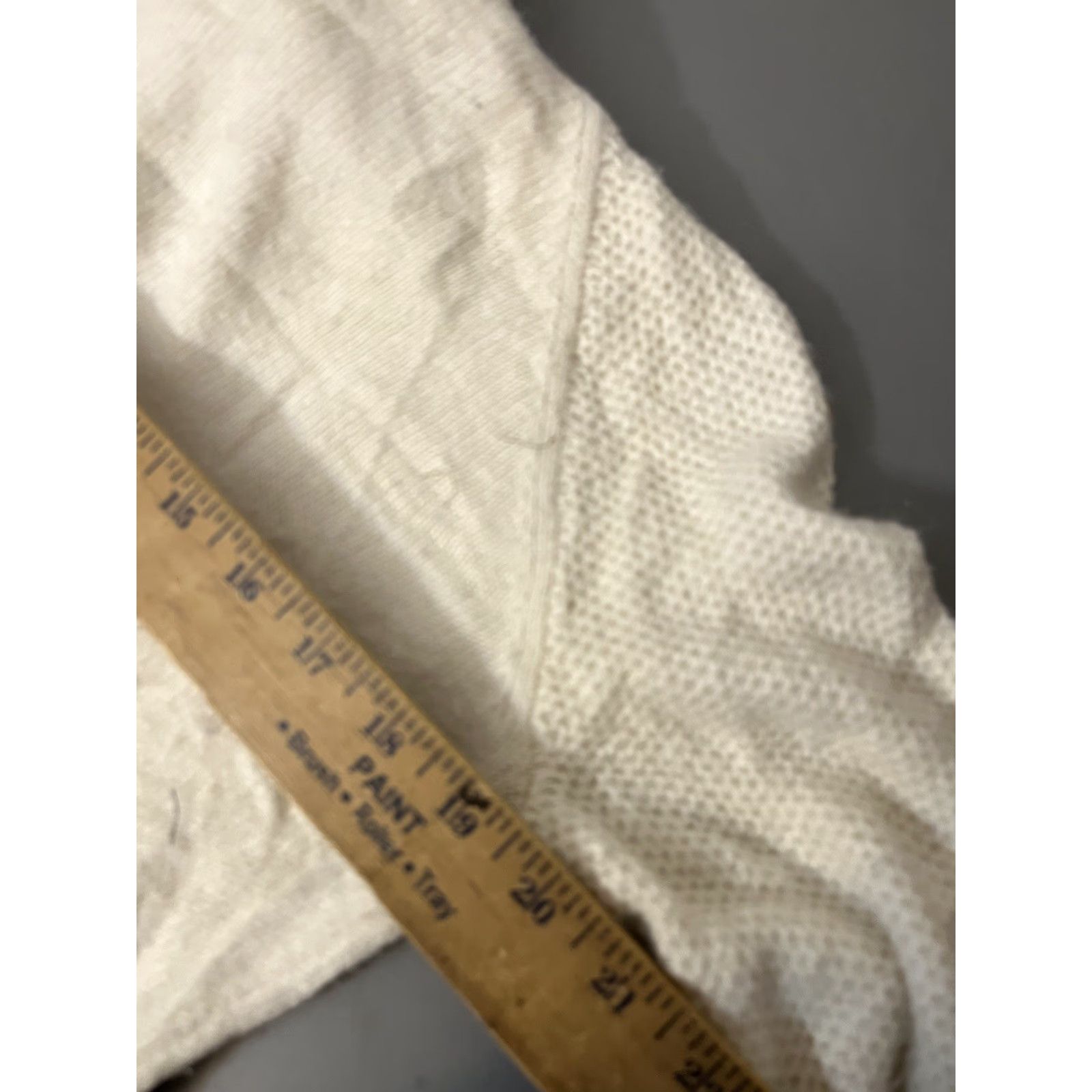 Loft LOFT Ivory Turtleneck Sweater Medium Women Fall Long Sleeve Cotton Blend Classic Pullover Size M / US 6-8 / IT 42-44 - 5 Thumbnail