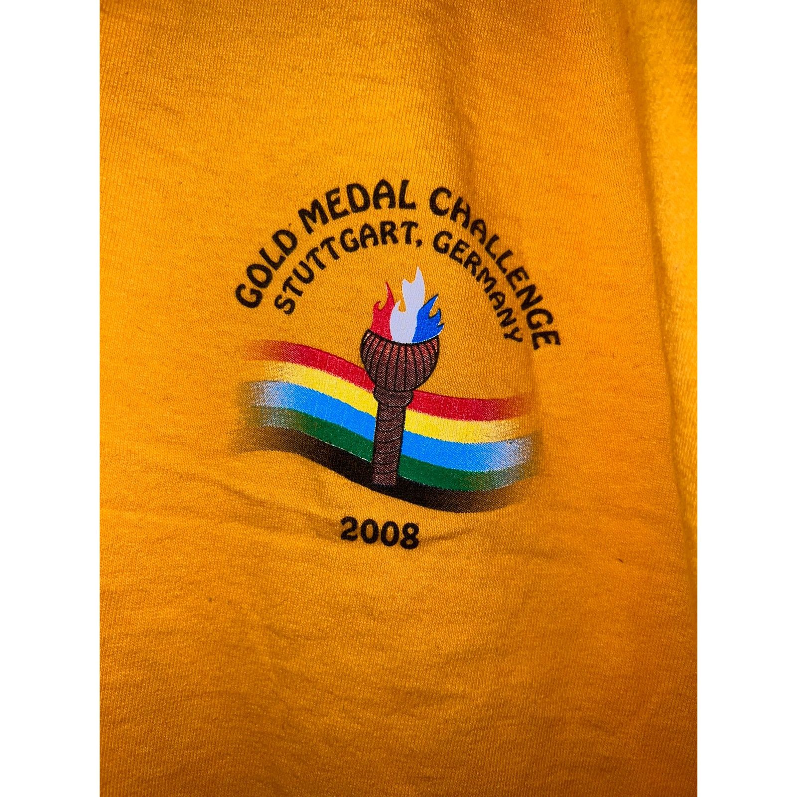 Gildan Vintage Gold Medal Shirt Challenge Stuttgart Germany Tee XL Size US XL / EU 56 / 4 - 3 Thumbnail