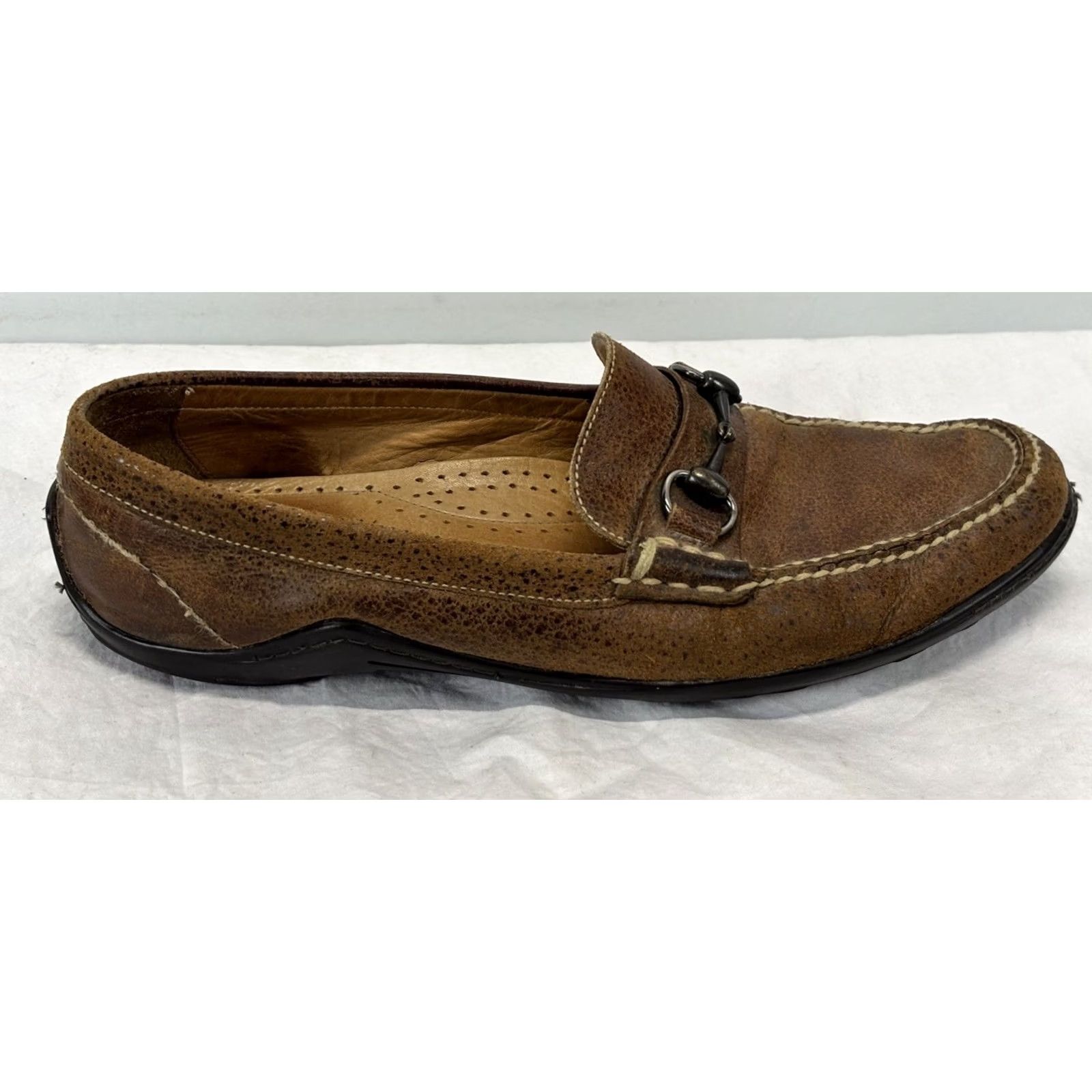 Vintage Martin Dingman Bill Water Buffalo Bit Loafers Men’s 11.5 M Driving Moccasins Size US 12 / EU 45 - 2 Thumbnail